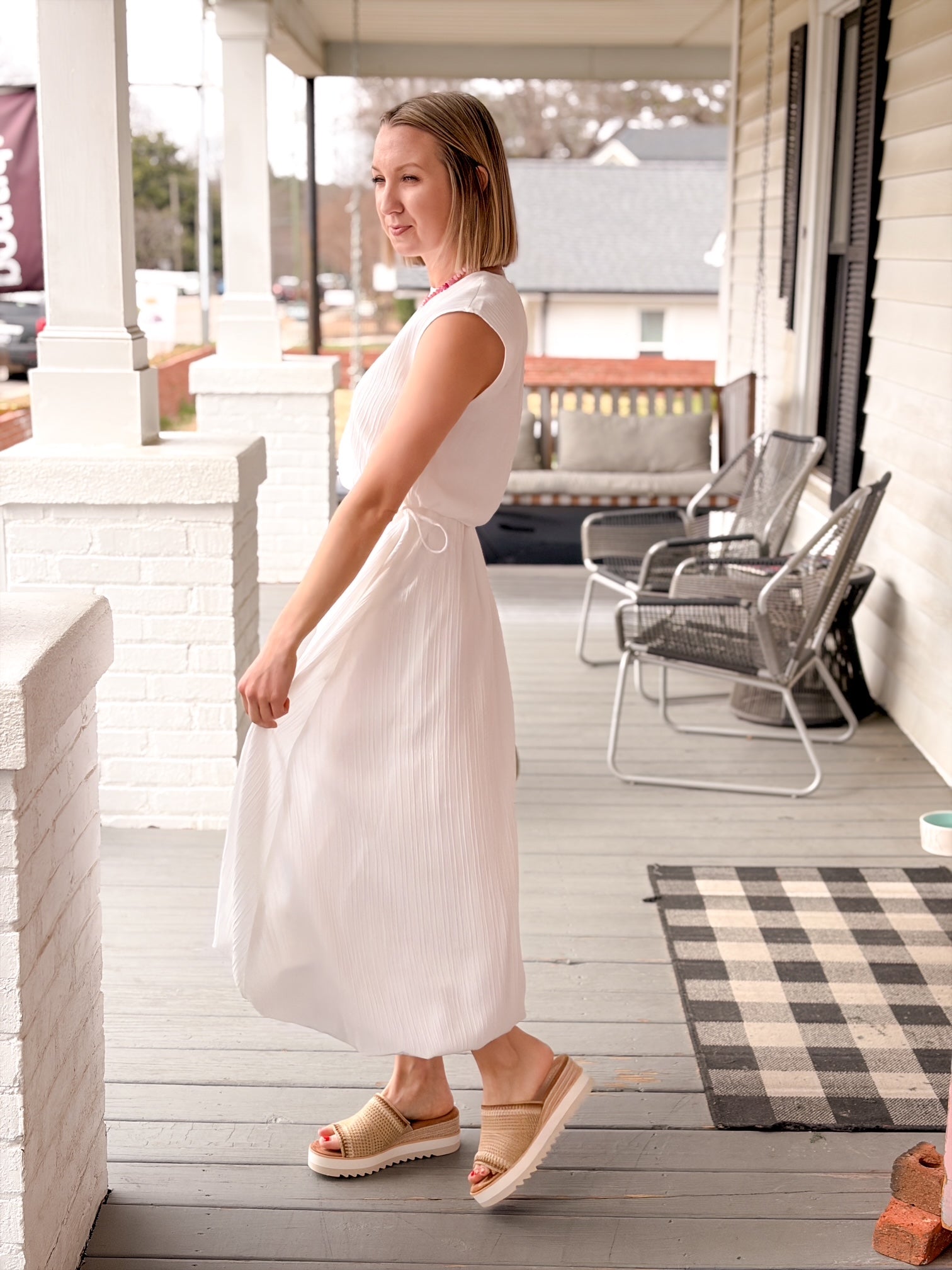 Rose & Lee Co Deja Vu Skirt, White Skirts