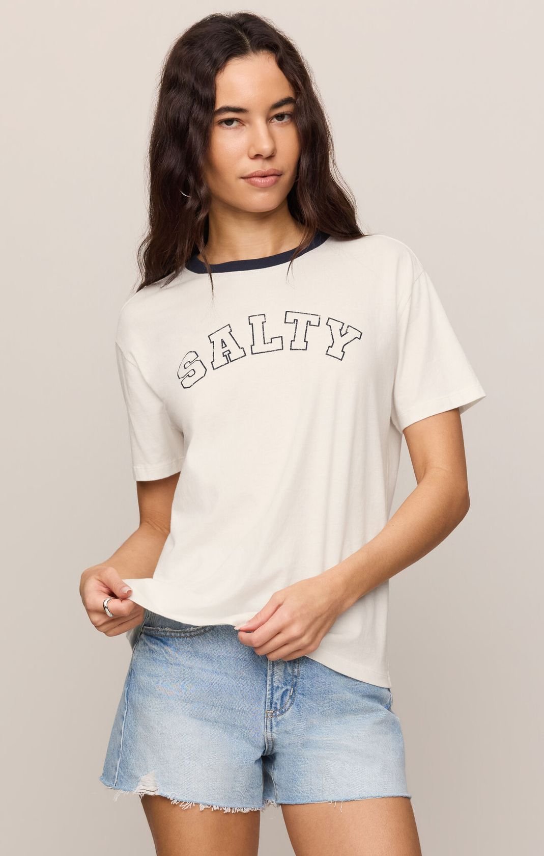 Rose & Lee Co Salty Tee, Sea Salt by Z Supply short sleeve