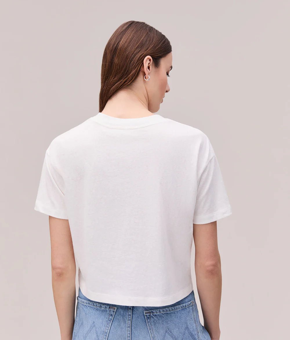 Rose & Lee Co Samira Tee, White short sleeve