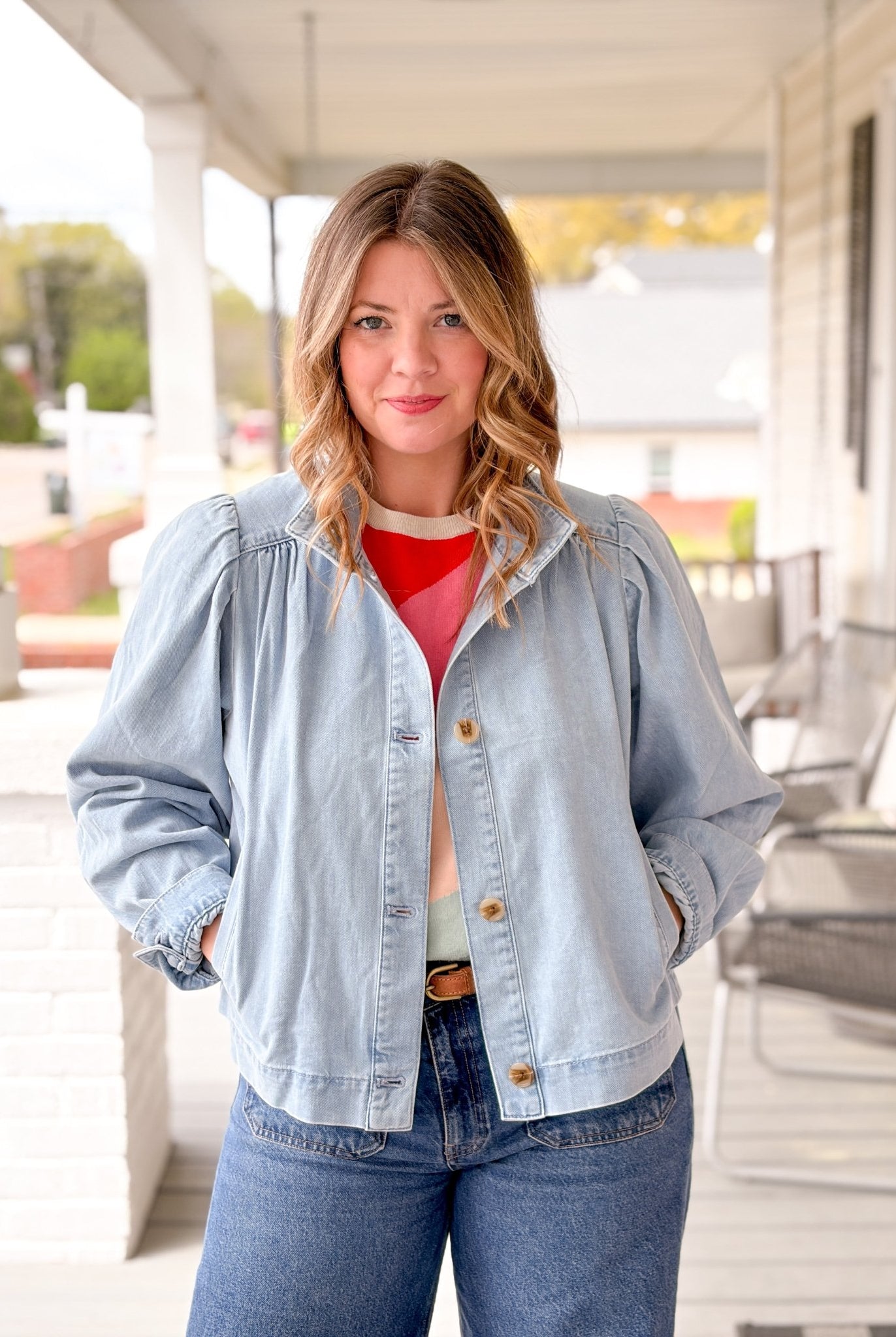 Rose & Lee Co Charlotte Denim Jacket, Whisper by Sanctuary Jackets
