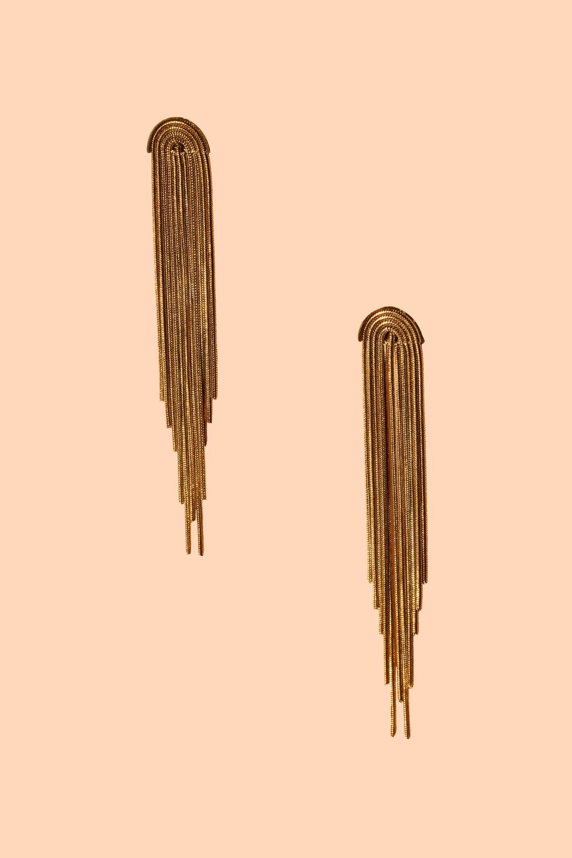 Rose & Lee Co Santana Earrings, 18k Gold Plated Earrings