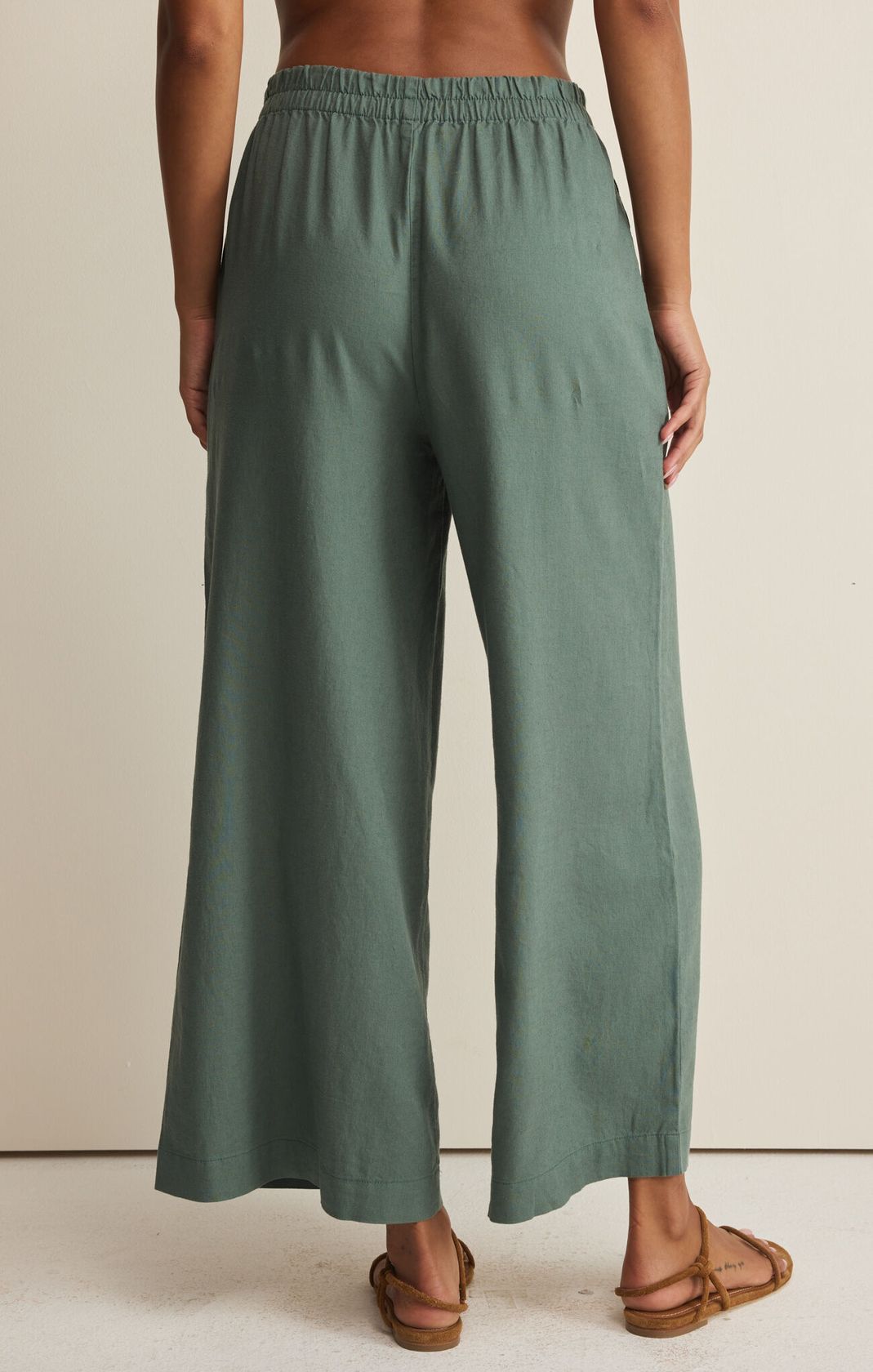 Rose & Lee Co Scout Linen Pants, Everglade by Z Supply Pants