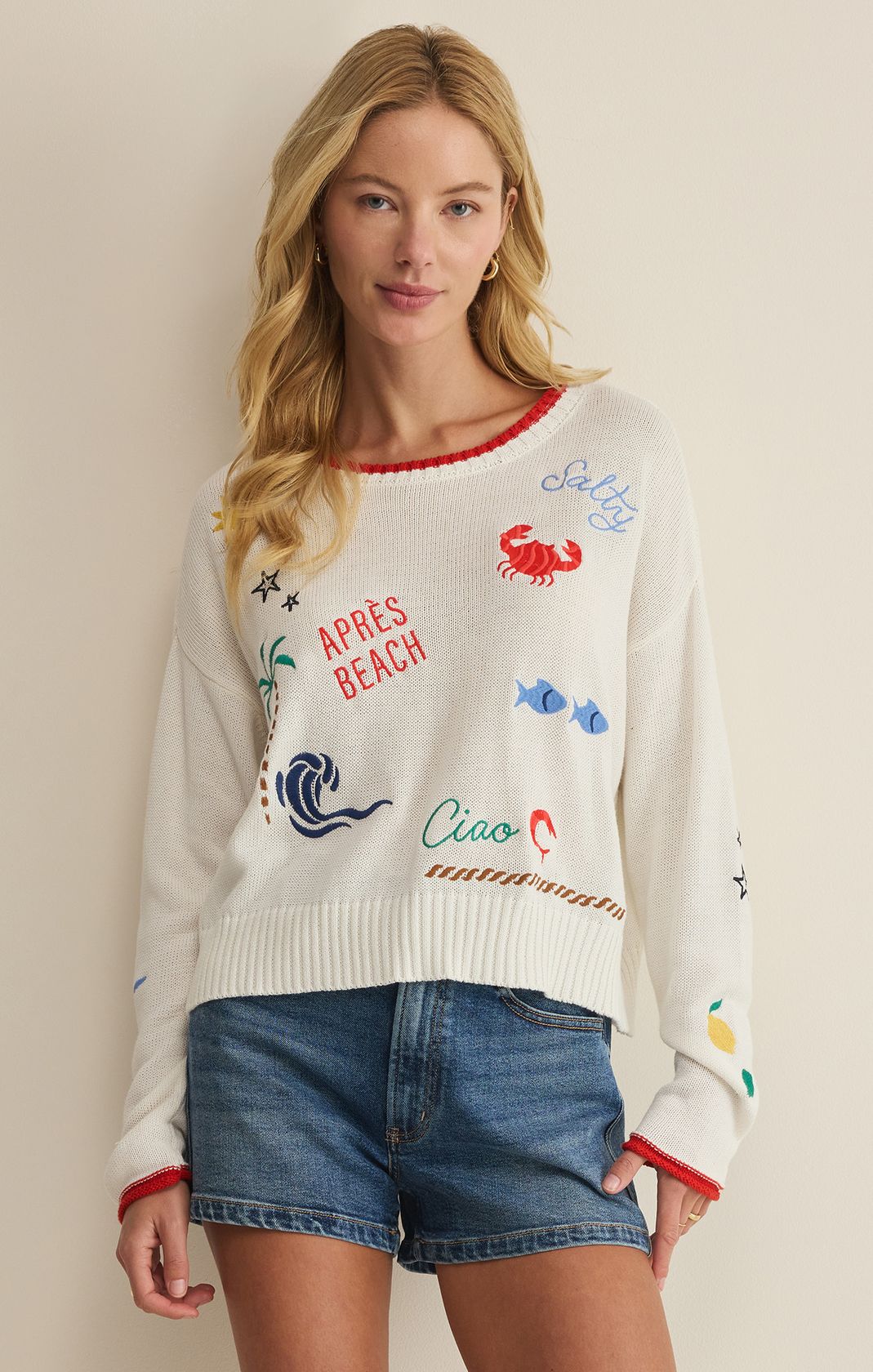 Rose & Lee Co Seas The Day Sweater, Multi by Z Supply Sweaters