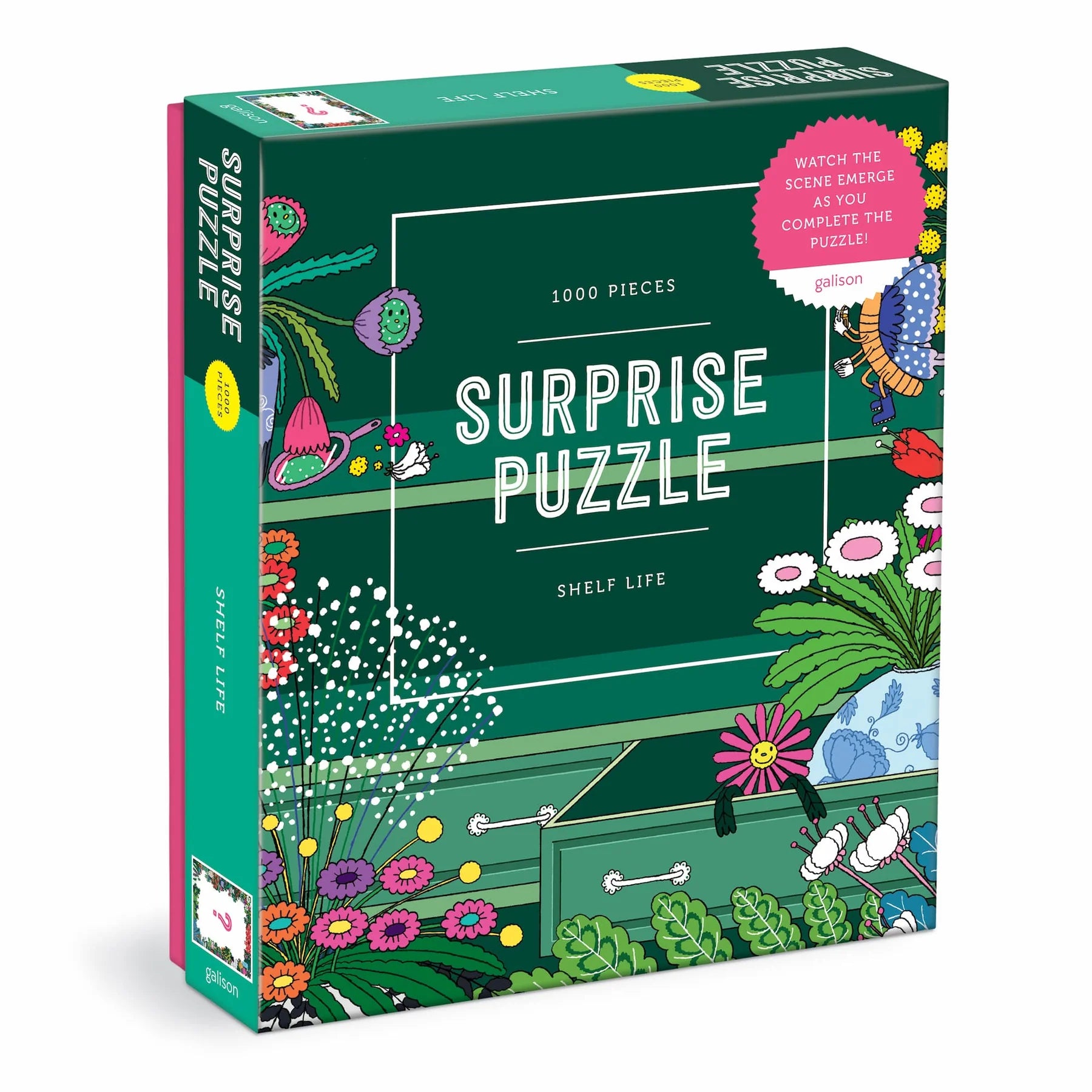 Rose & Lee Co 1000 Piece Surprise Puzzle, Shelf Life Home & Gifts