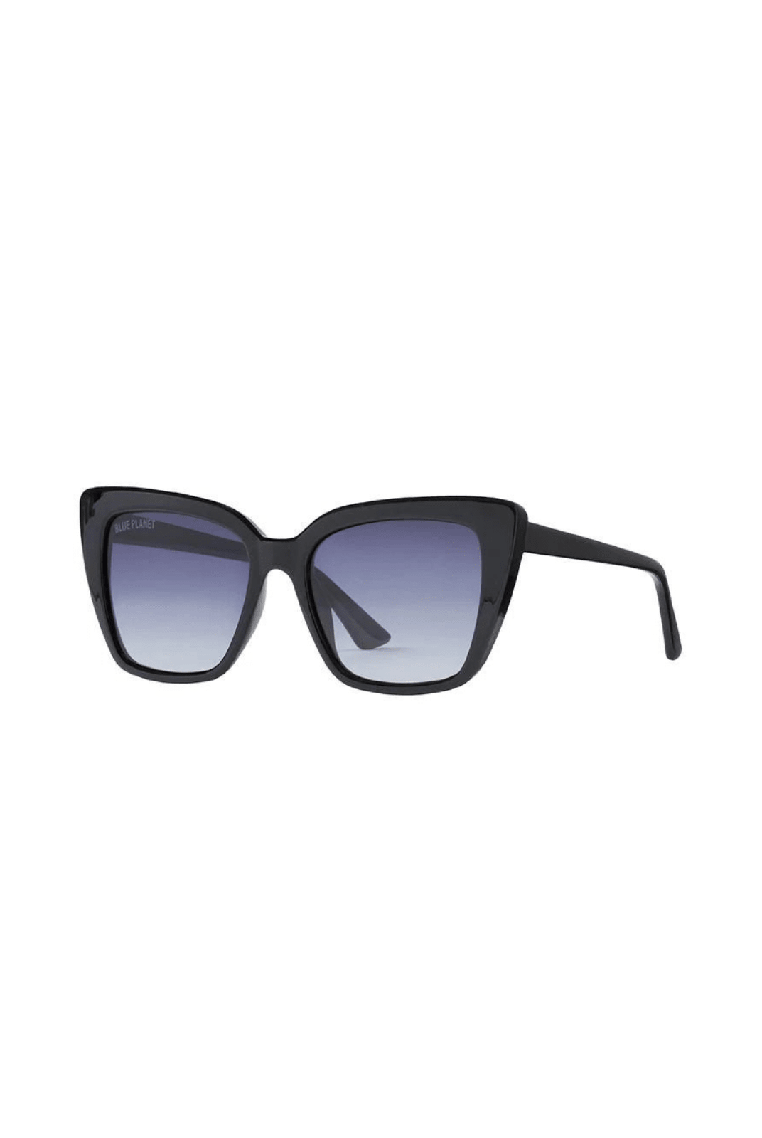 Rose & Lee Co Shya Sunglasses, Black + Gradient Grey Polarized Accessories