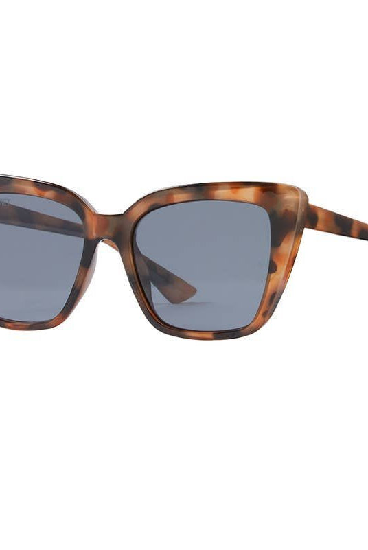 Rose & Lee Co Shya Sunglasses, Milky Brown Tortoise + Smoke Polarized Accessories