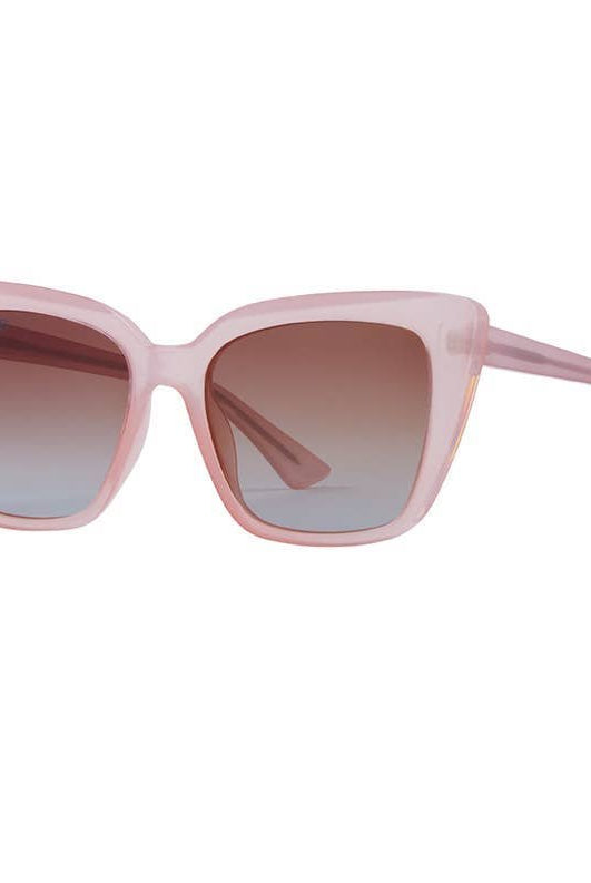 Rose & Lee Co Shya Sunglasses, Milky Rose + Gradient Brown Polarized Accessories