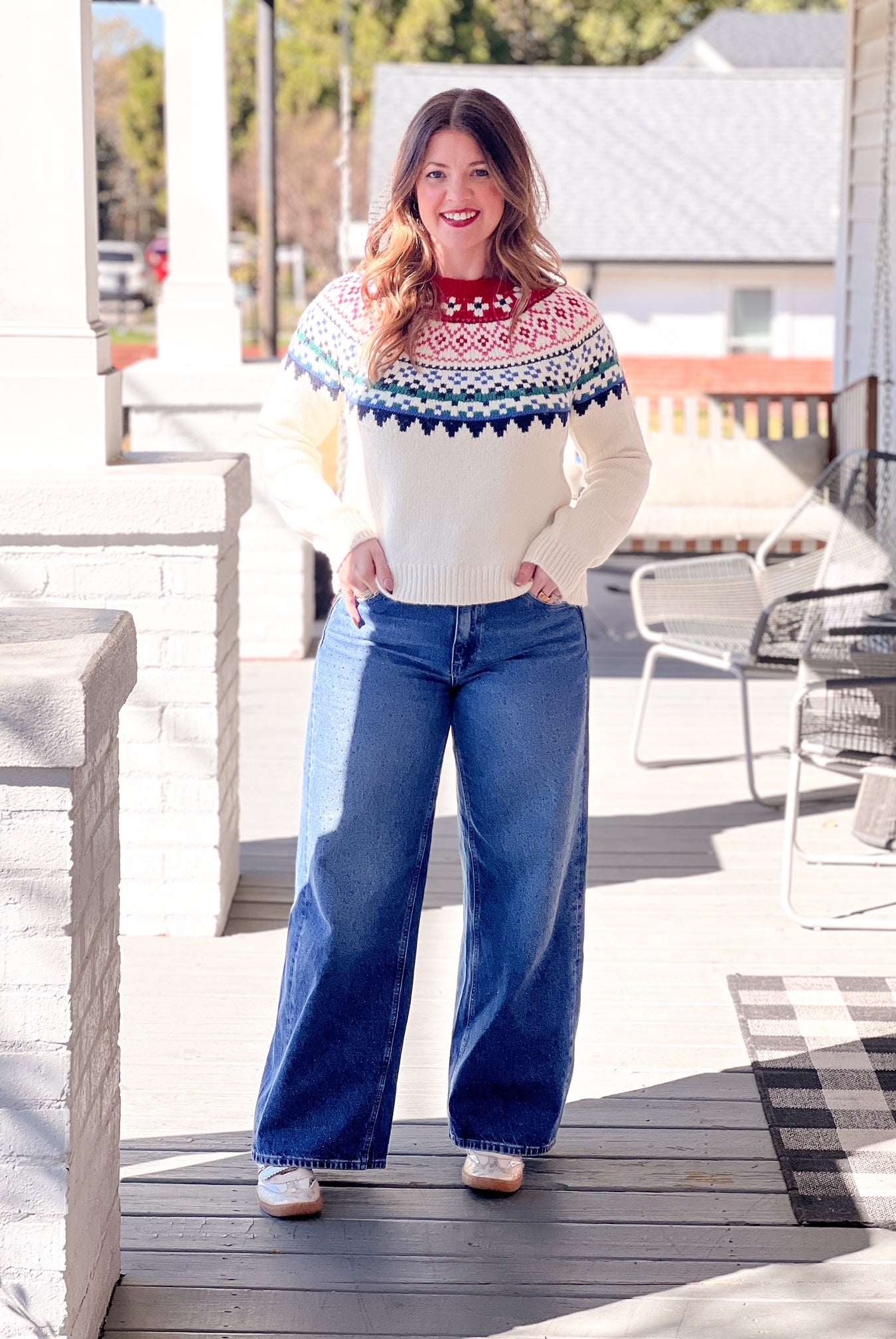 Rose & Lee Co Siena Jeans, Mid Blue Shiny by Mavi Jeans Denim