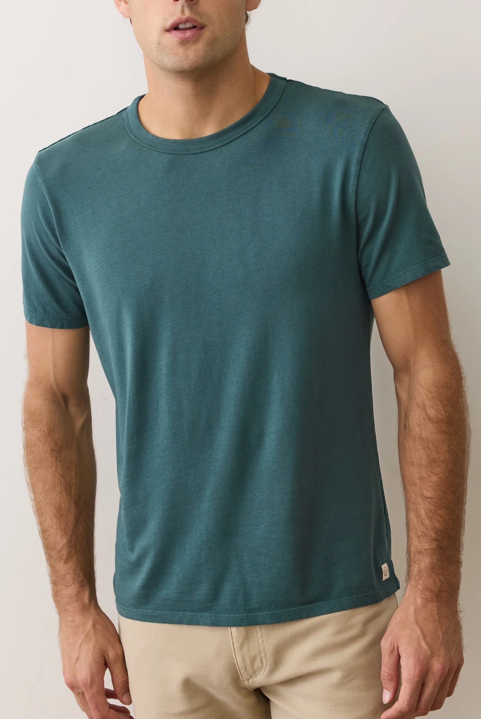 Mens Green Short Sleeve Tee