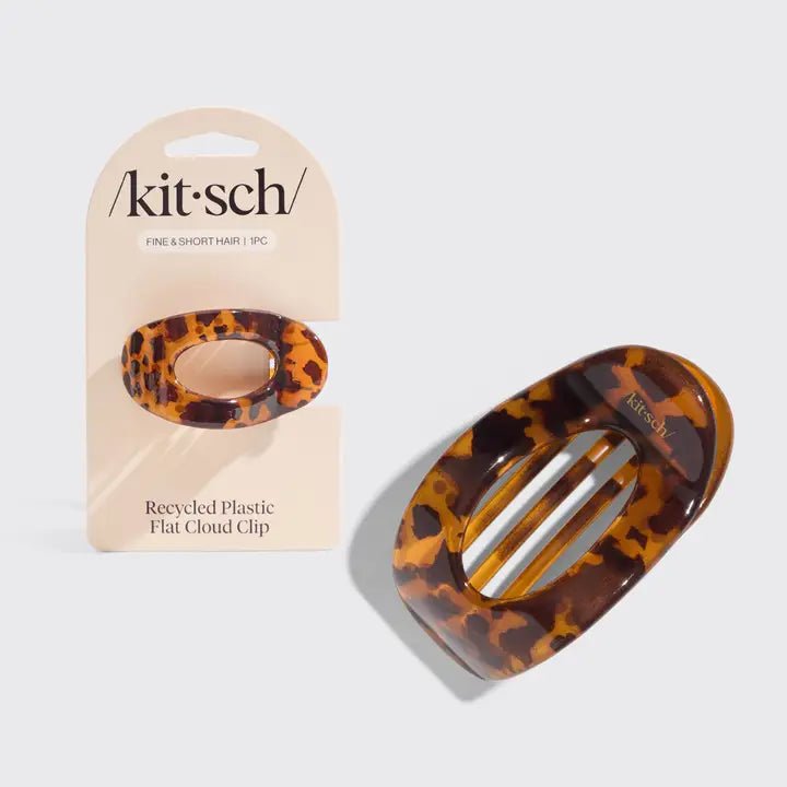 Rose & Lee Co Small Flat Cloud Clip, Tortoise Hair