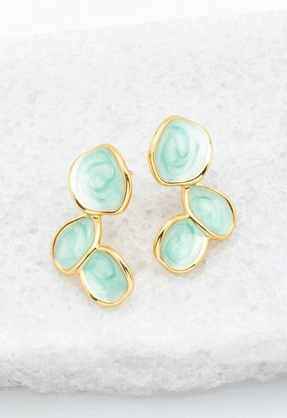 Rose & Lee Co Hope Echo Earrings in Mint Earrings