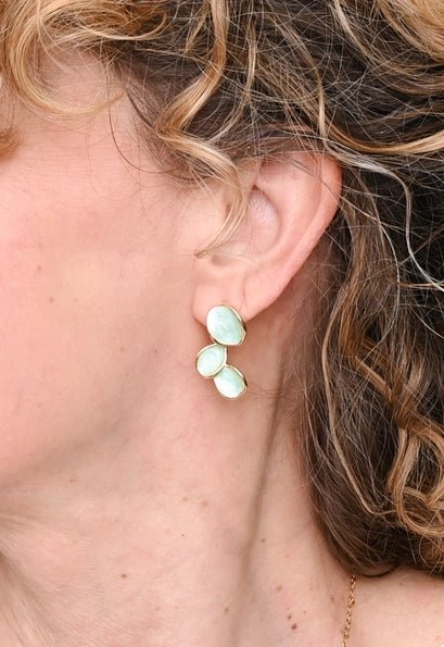 Rose & Lee Co Hope Echo Earrings in Mint Earrings