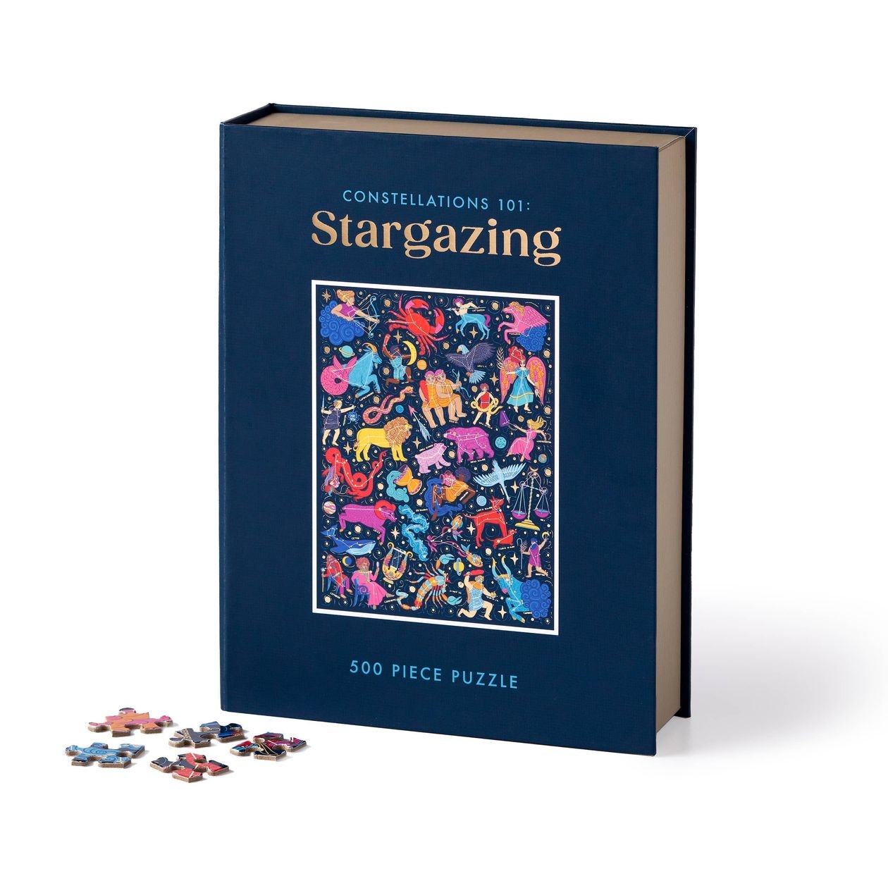 Rose & Lee Co 500 Piece Book Puzzle, Constellations 101: Stargazing Home & Gifts