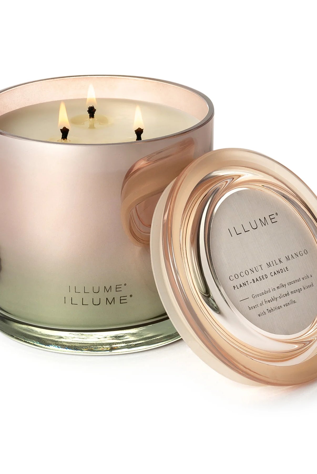 Rose & Lee Co Statement Glass Candle, Coconut Milk Mango Candles