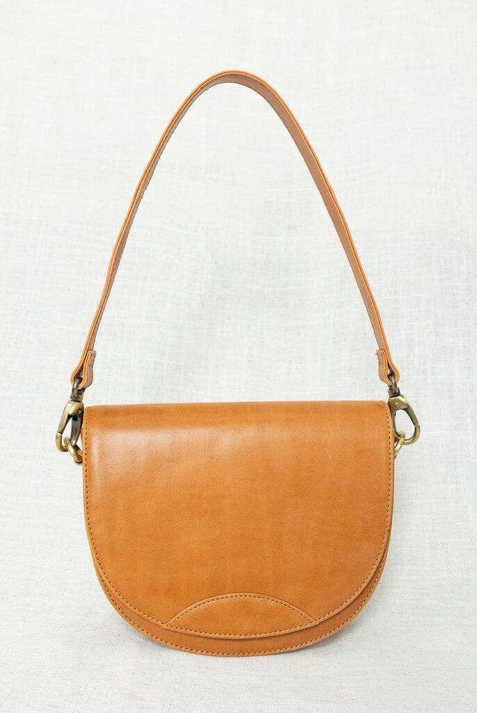 Rose & Lee Co Stella Saddle Bag, Camel Bags
