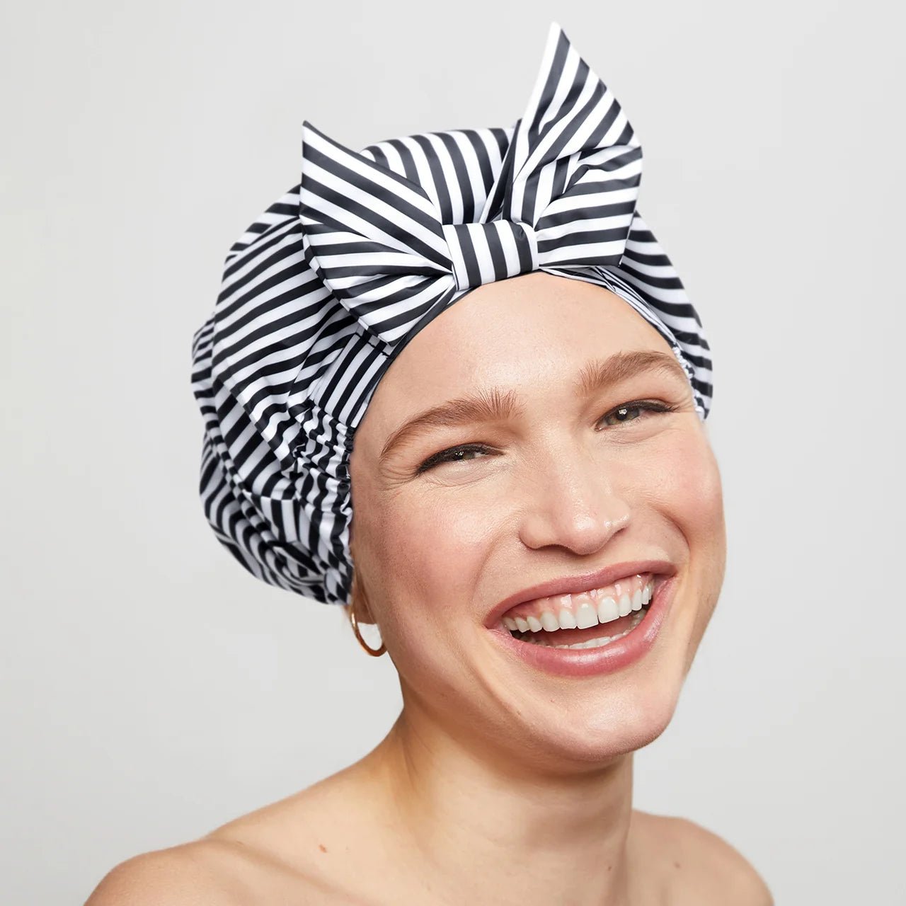 Rose & Lee Co Luxury Shower Cap, Stripes Hair