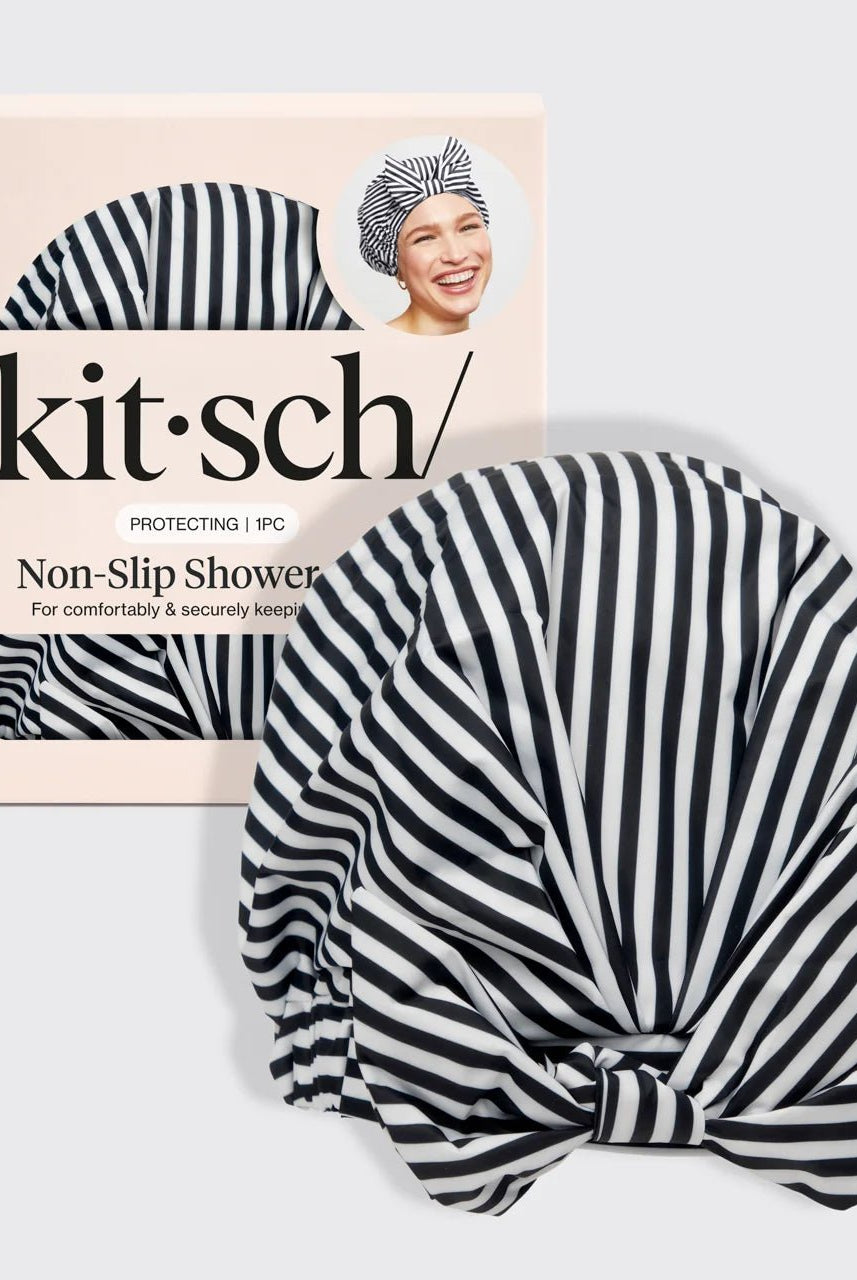 Rose & Lee Co Luxury Shower Cap, Stripes Hair
