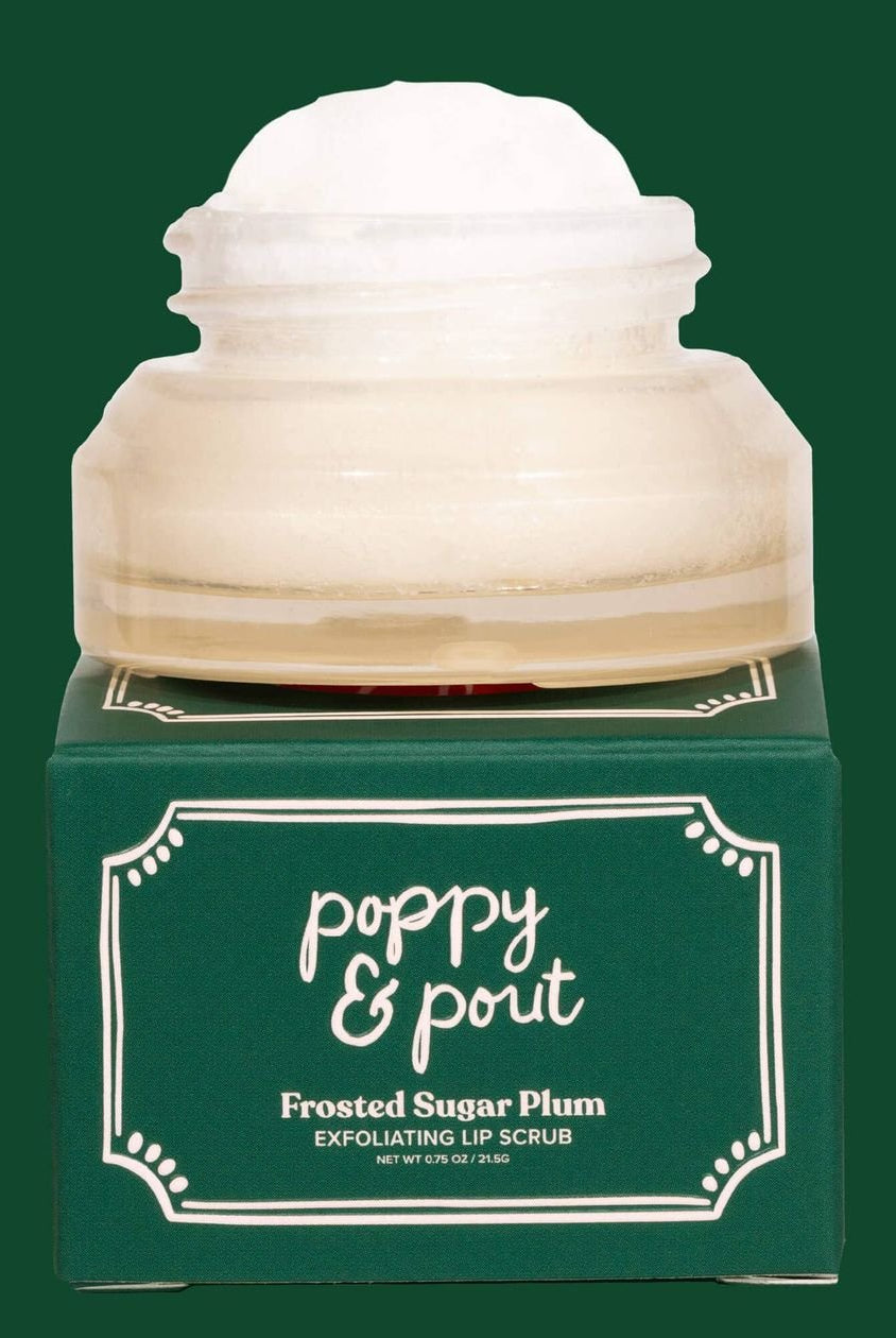 Rose & Lee Co Holiday Lip Scrub, Frosted Sugar Plum Bath & Body