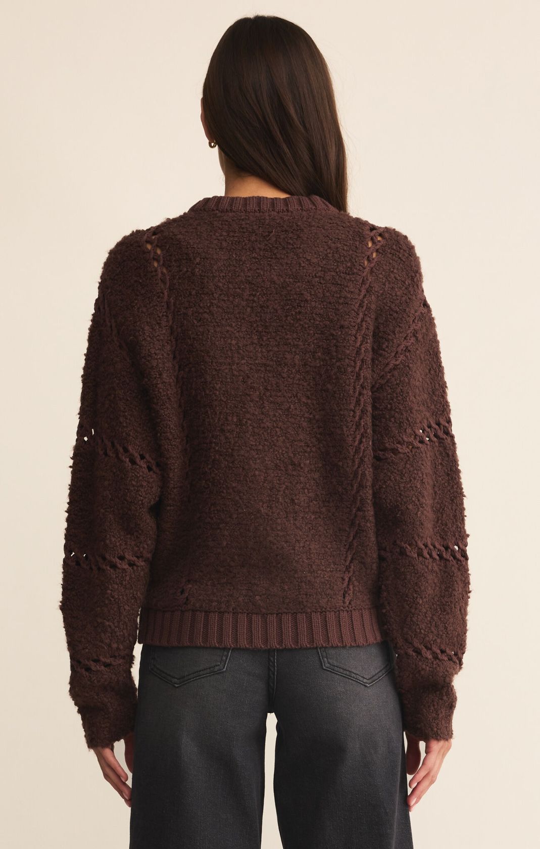 Rose & Lee Co Sundance Jacket, Chocolate Cherry by Z Supply Cardigan