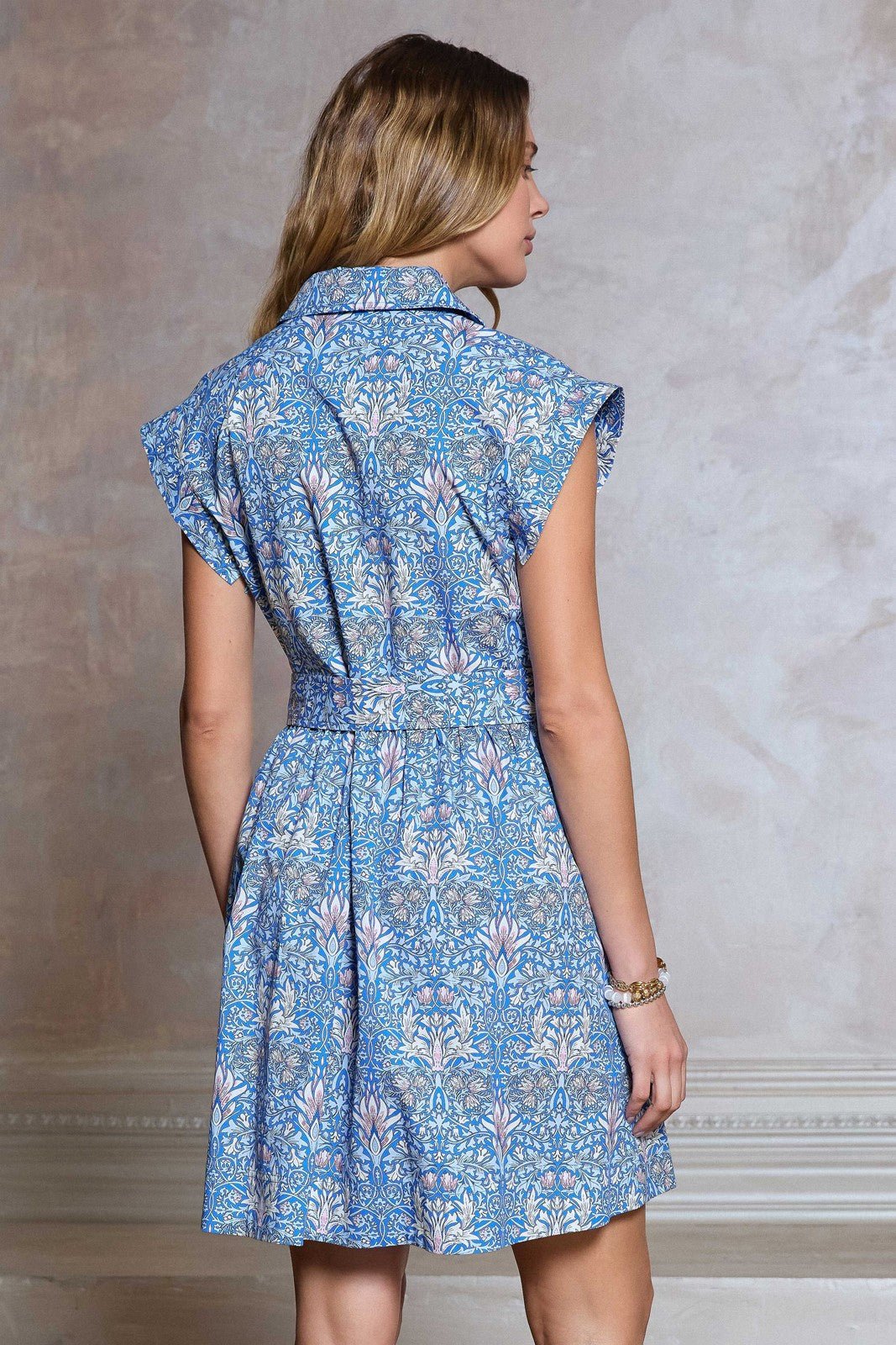 Rose & Lee Co Talia Dress, Blue Multi Work Dress