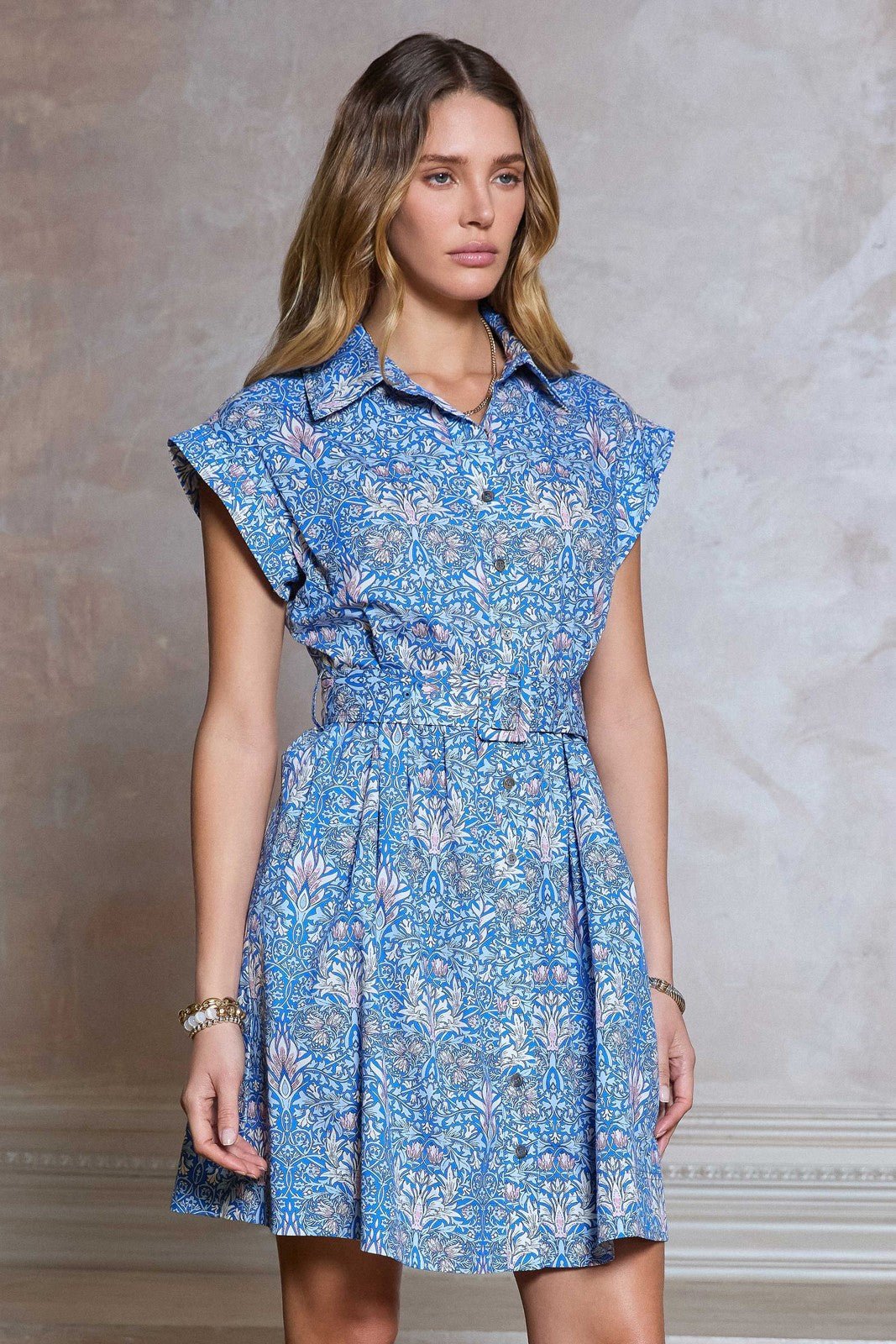 Rose & Lee Co Talia Dress, Blue Multi Work Dress