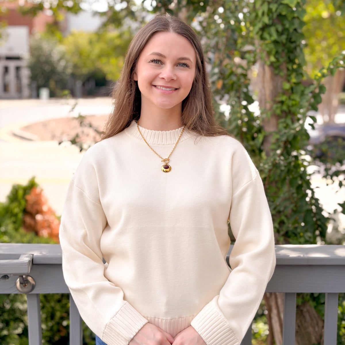 Rose & Lee Co Tari Sweater, Birch Sweaters