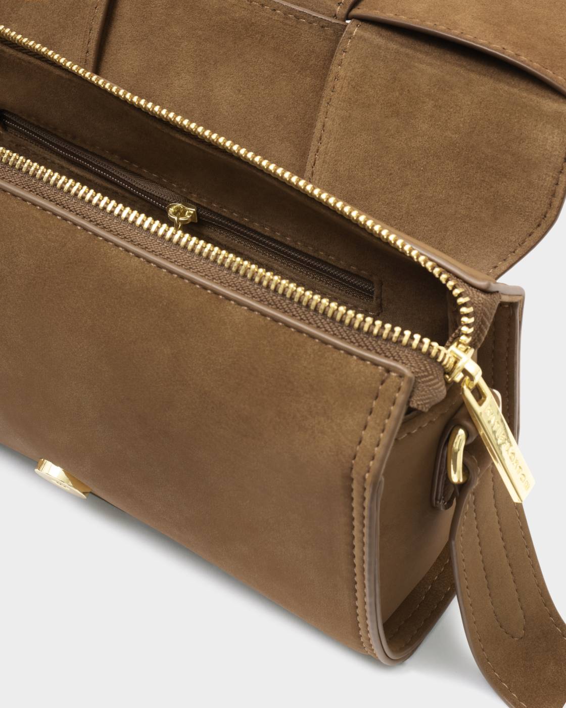 Rose & Lee Co Taya Crossbody Bag, Caramel Suedette Bags