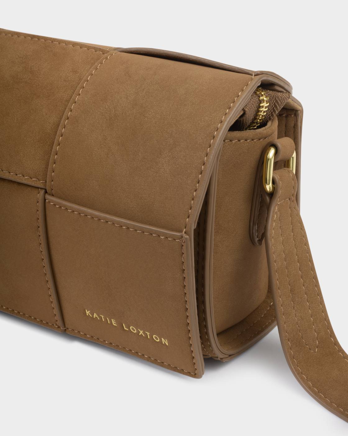 Rose & Lee Co Taya Crossbody Bag, Caramel Suedette Bags