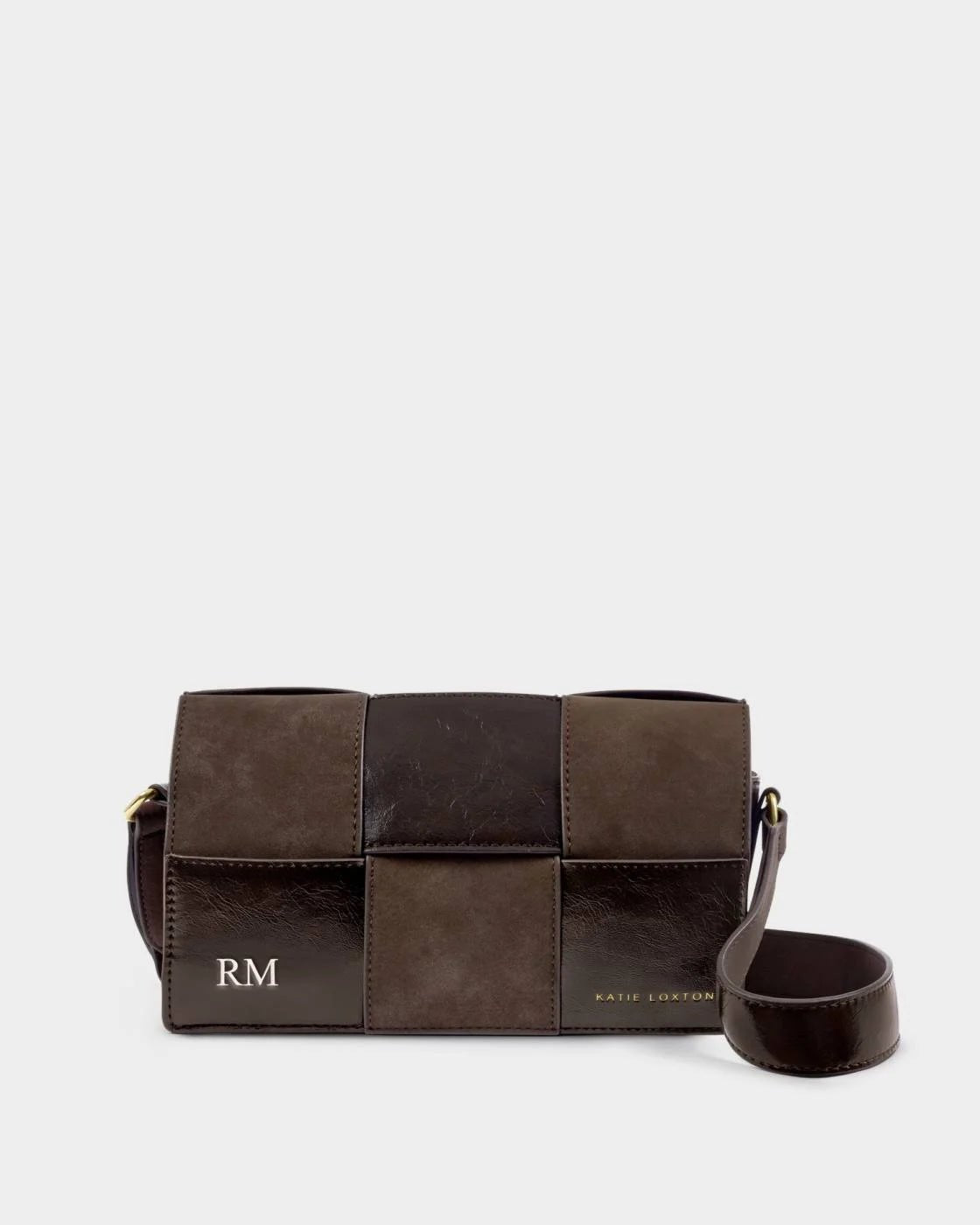 Rose & Lee Co Taya Crossbody Bag, Bitter Chocolate Suedette Bags