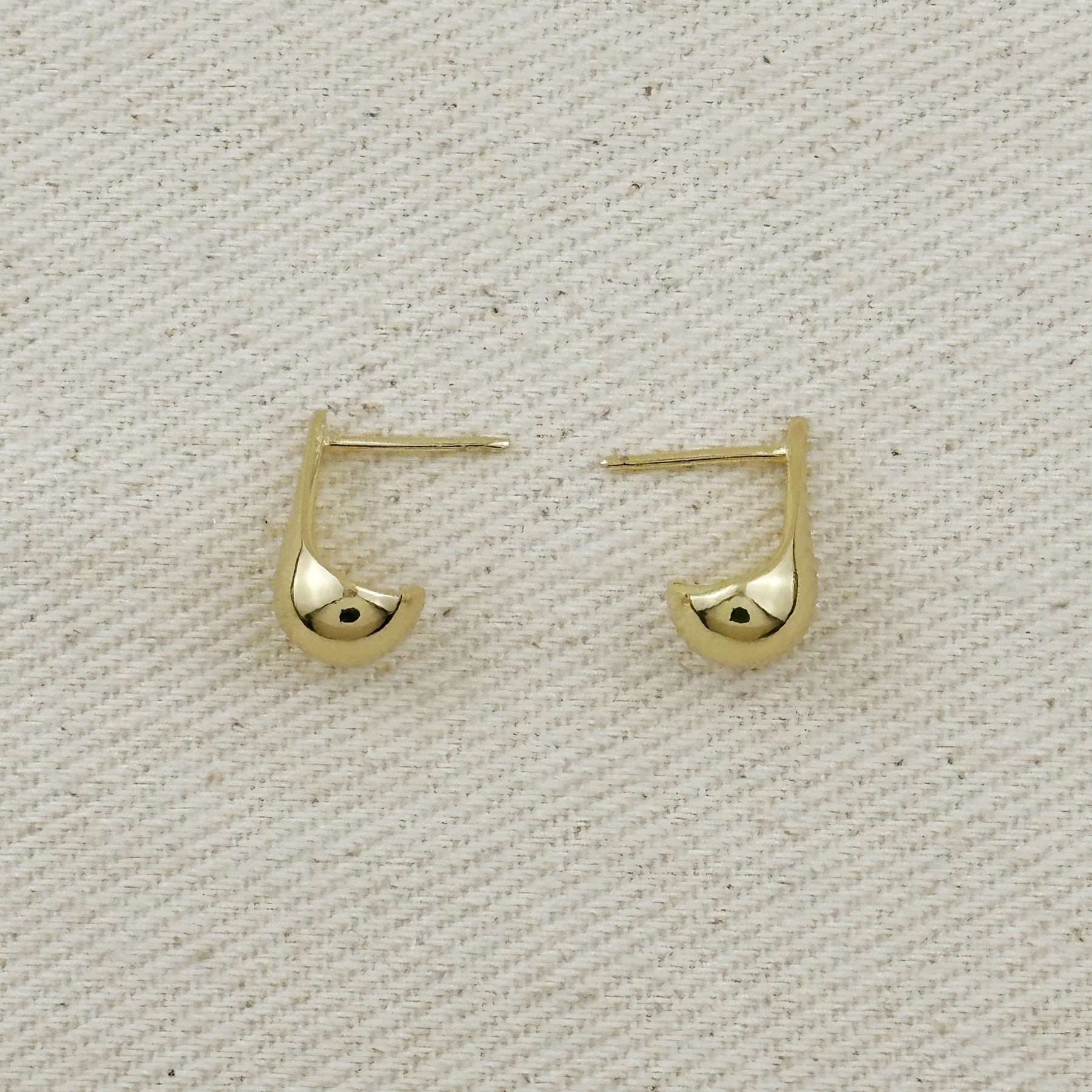 18k Gold Filled 15mm Teardrop Stud Earrings
