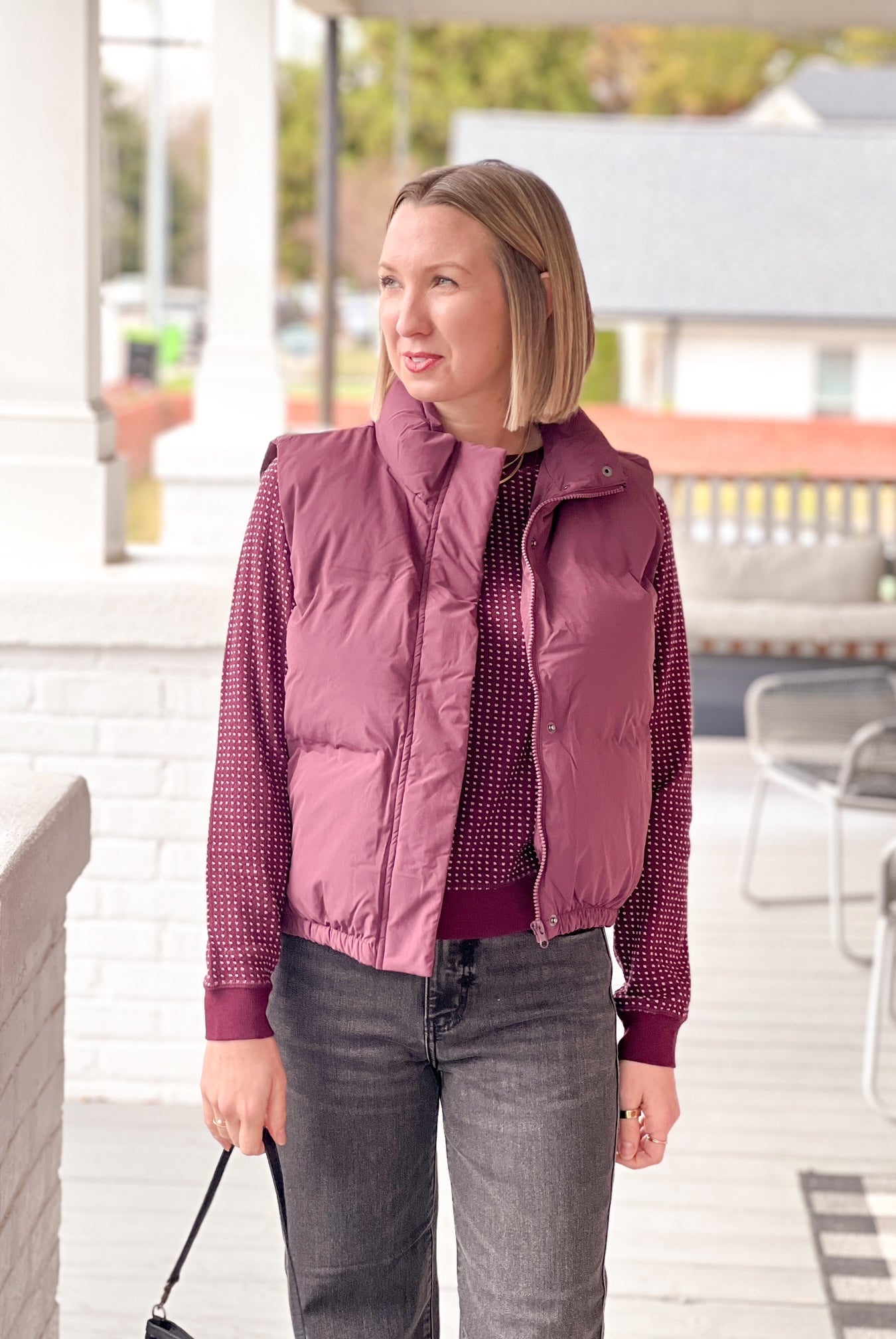 Deep Purple Puffer Vest