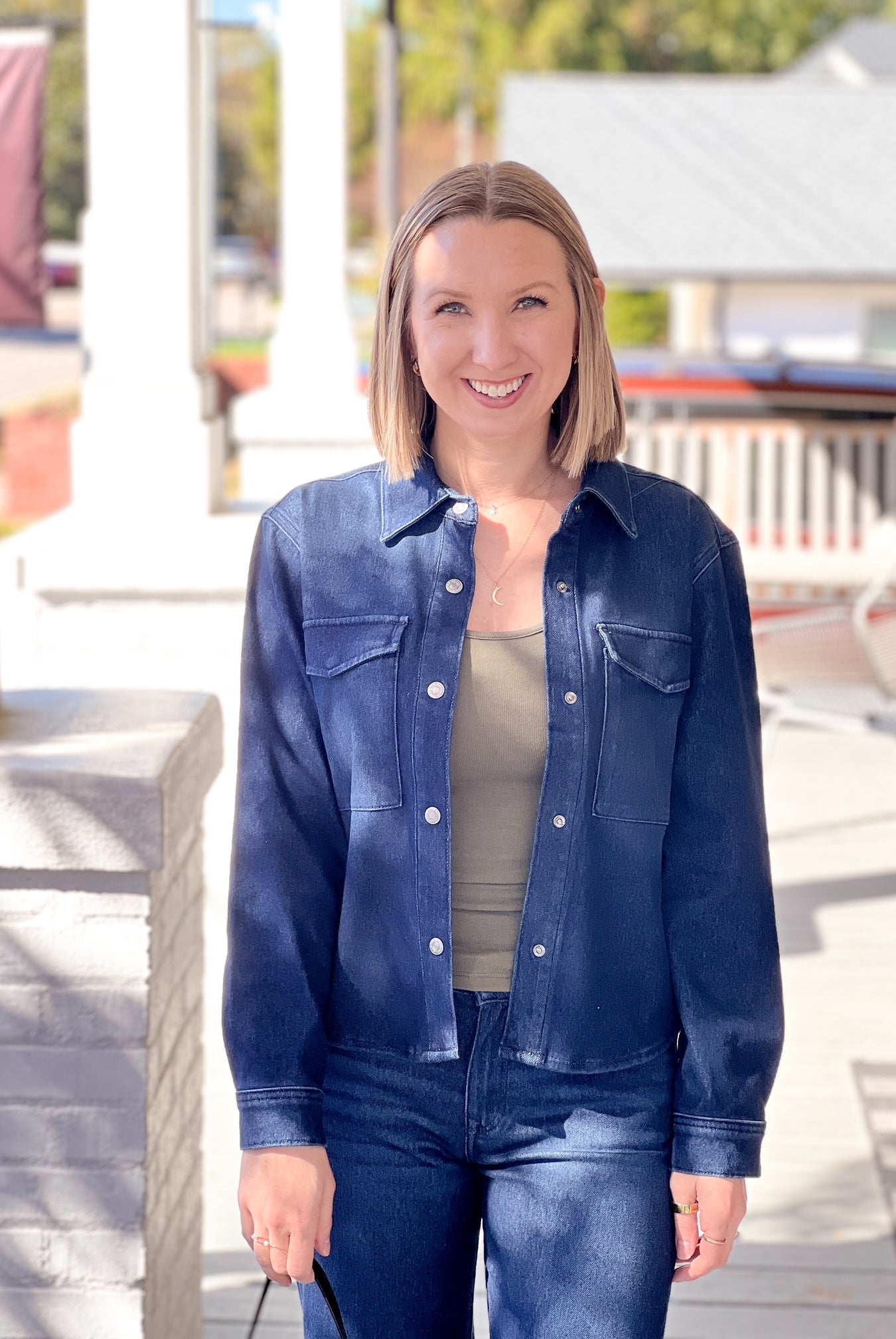 Rose & Lee Co Tia Jacket, Dark Blue by Mavi Jeans Jackets