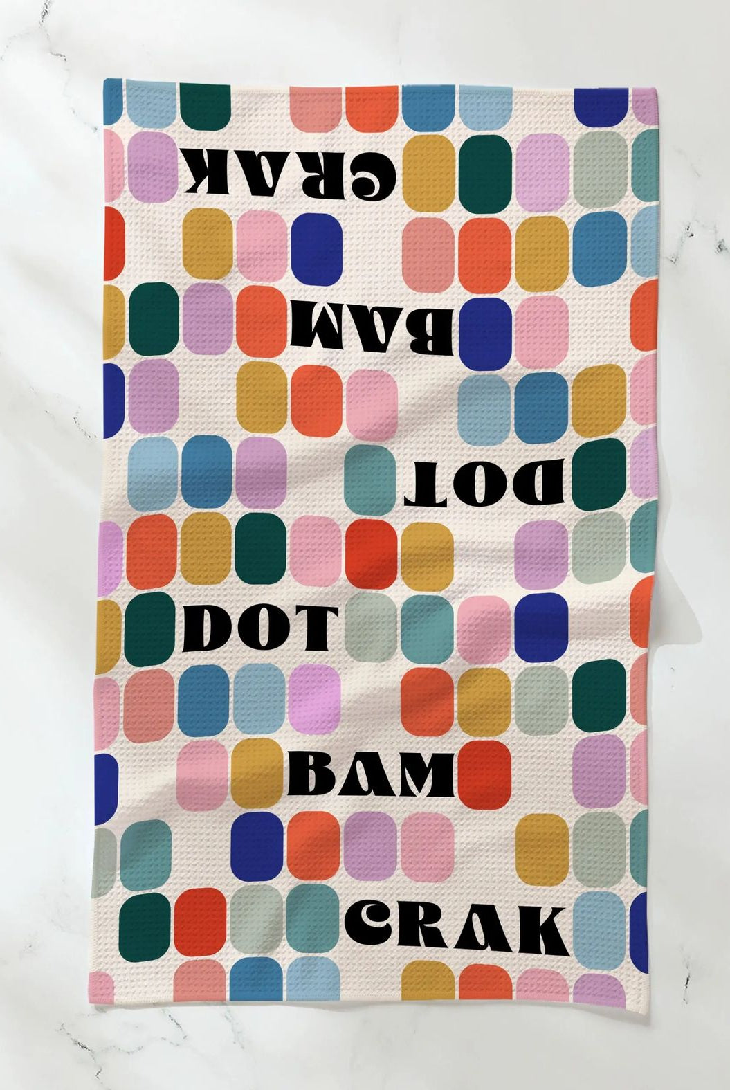 Rose & Lee Co Tile Talk Tea Towel Home & Gifts