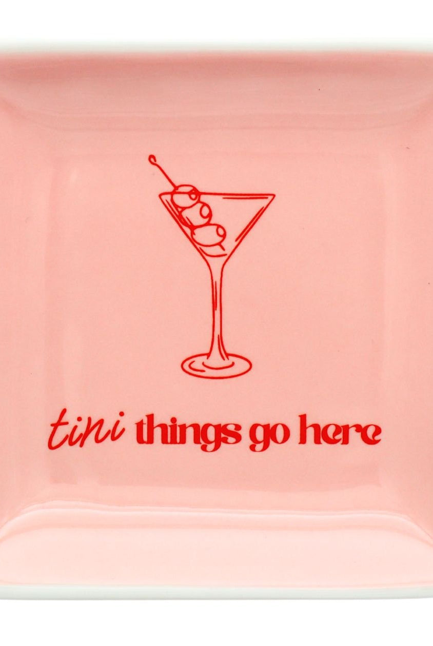 Rose & Lee Co Trinket Tray, Tini Things Go Here Home & Gifts