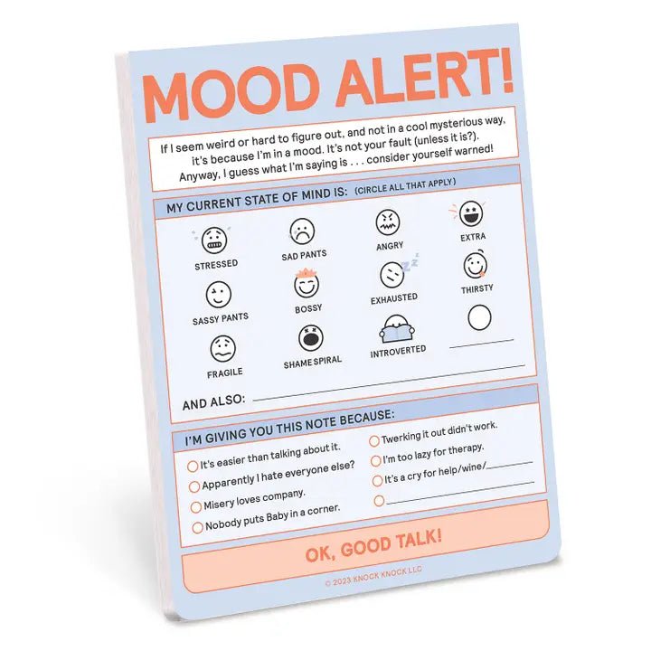 Rose & Lee Co Today's Mood Note Pad Stationery