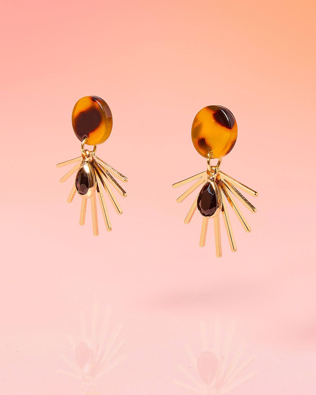 Rose & Lee Co Tortoise Small Dangles Earrings