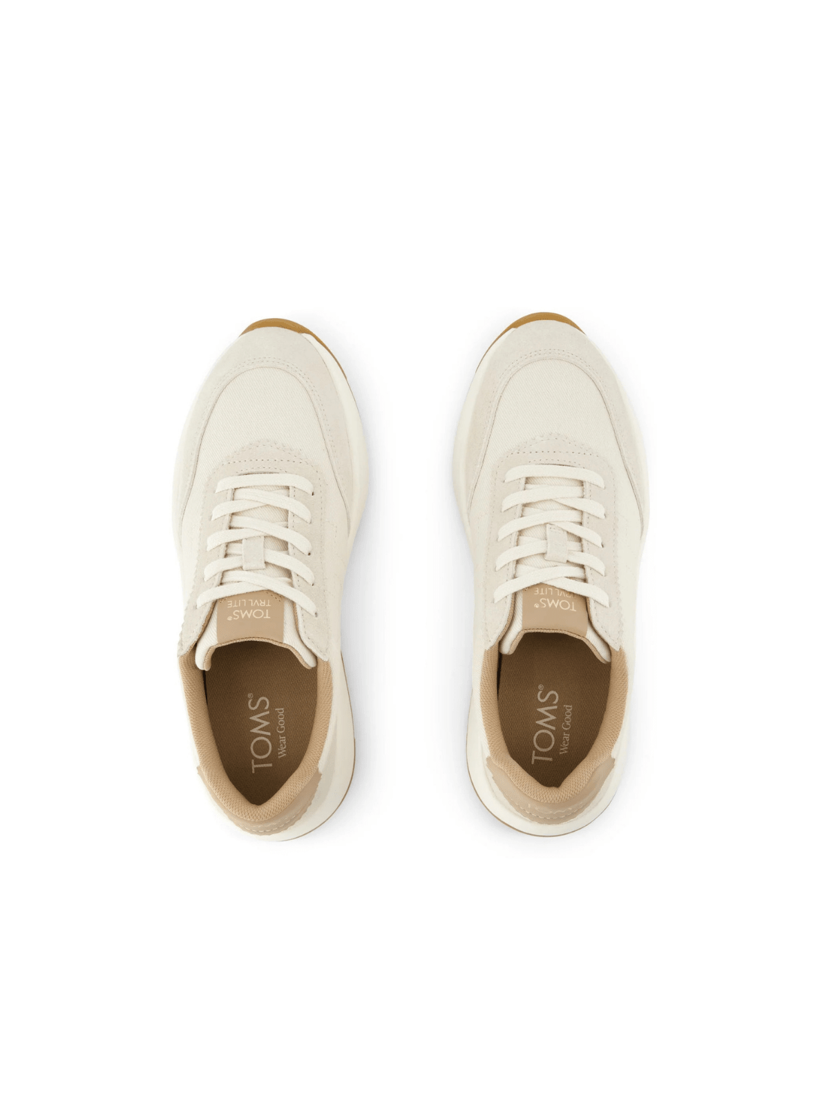 Rose & Lee Co Travel Lite Wedge Sneaker, Light Sand Vintage Twill Accessories