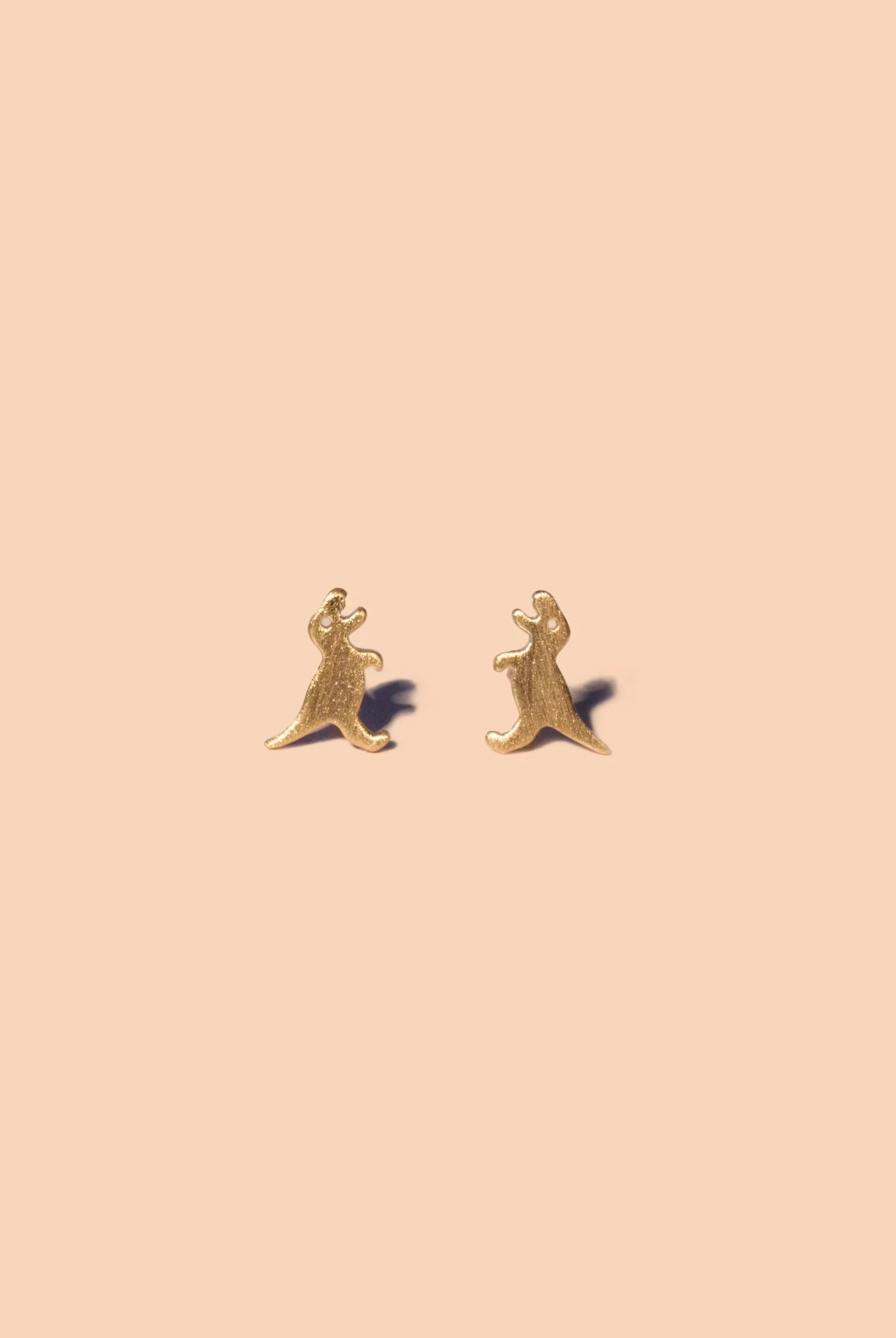 Rose & Lee Co Fortune T - REX Studs, 18K Gold Plated Earrings