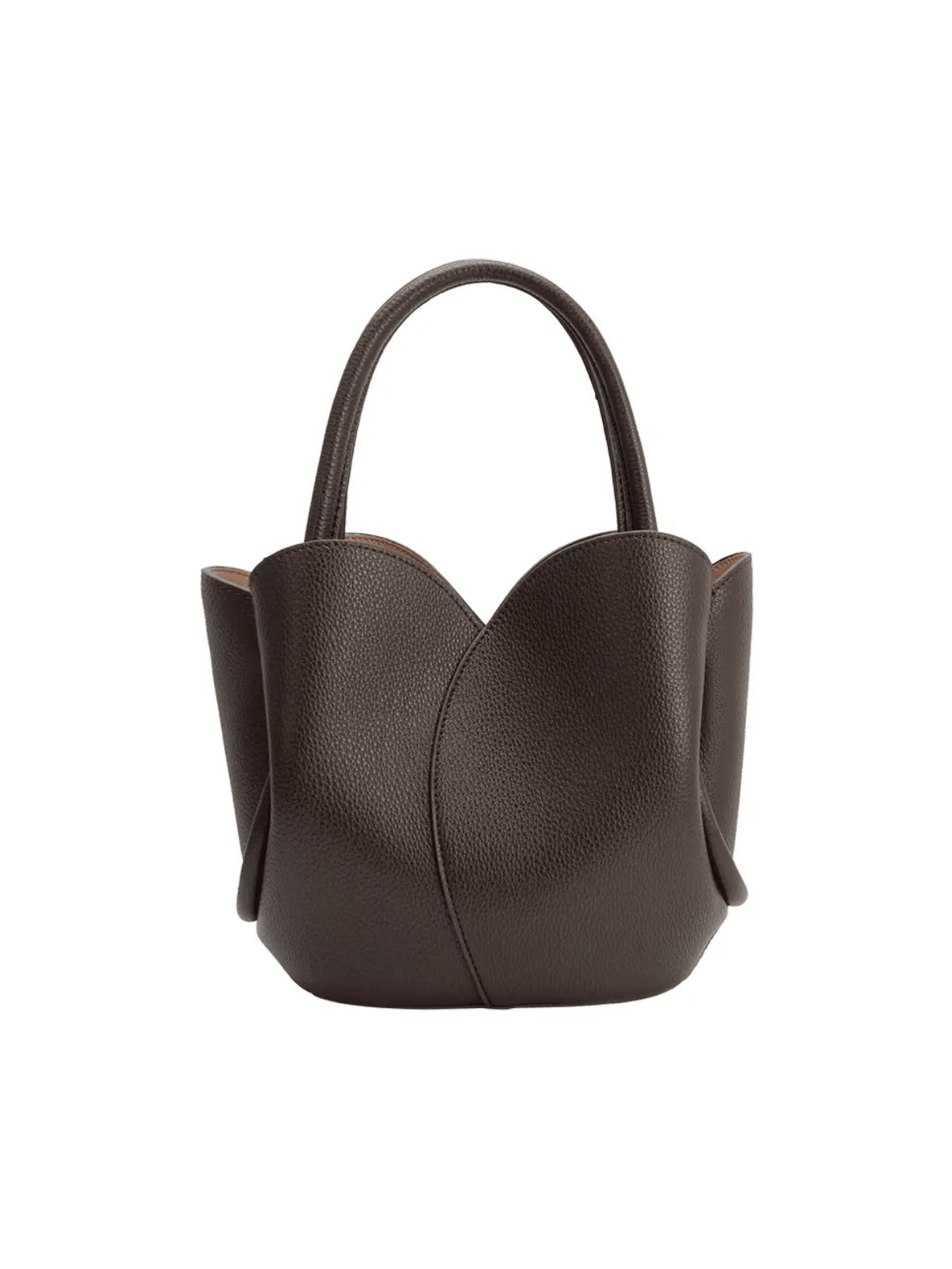 Rose & Lee Co Tulip Top Handle Bag, Chocolate Bags