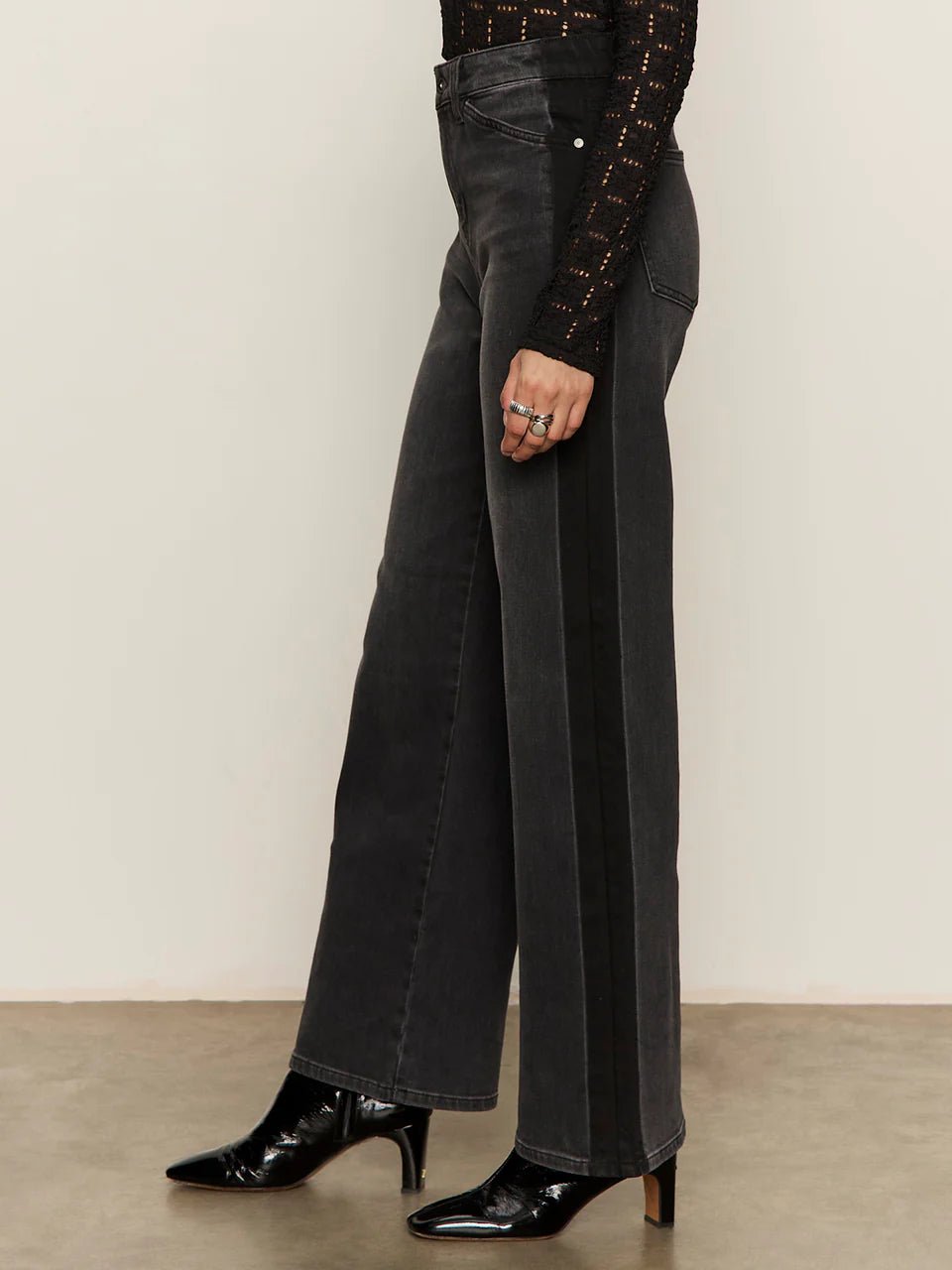 Rose & Lee Co Tuxedo Jeans, Black Tie by Sanctuary Denim