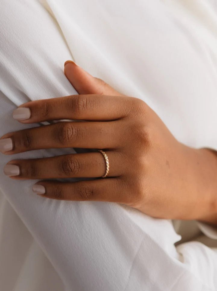 Rose & Lee Co Ivy Ring, Gold Rings