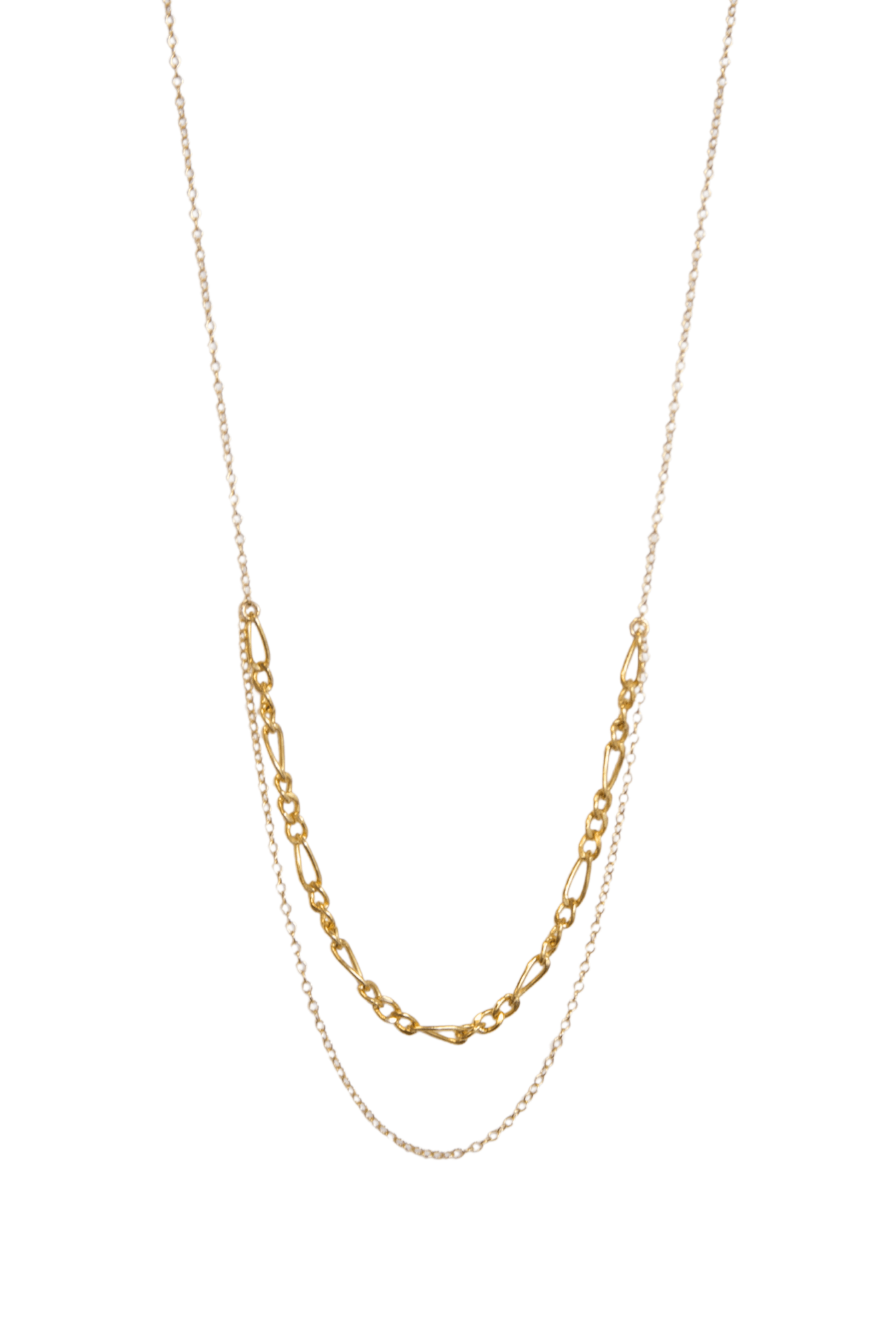 Rose & Lee Co Figaro Chain Layered Necklace, Gold - Filled Necklaces