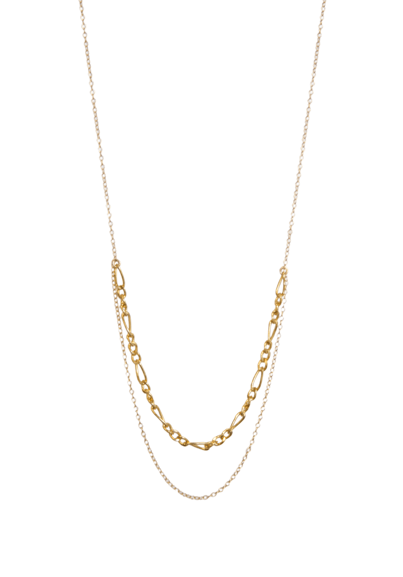 Rose & Lee Co Figaro Chain Layered Necklace, Gold - Filled Necklaces