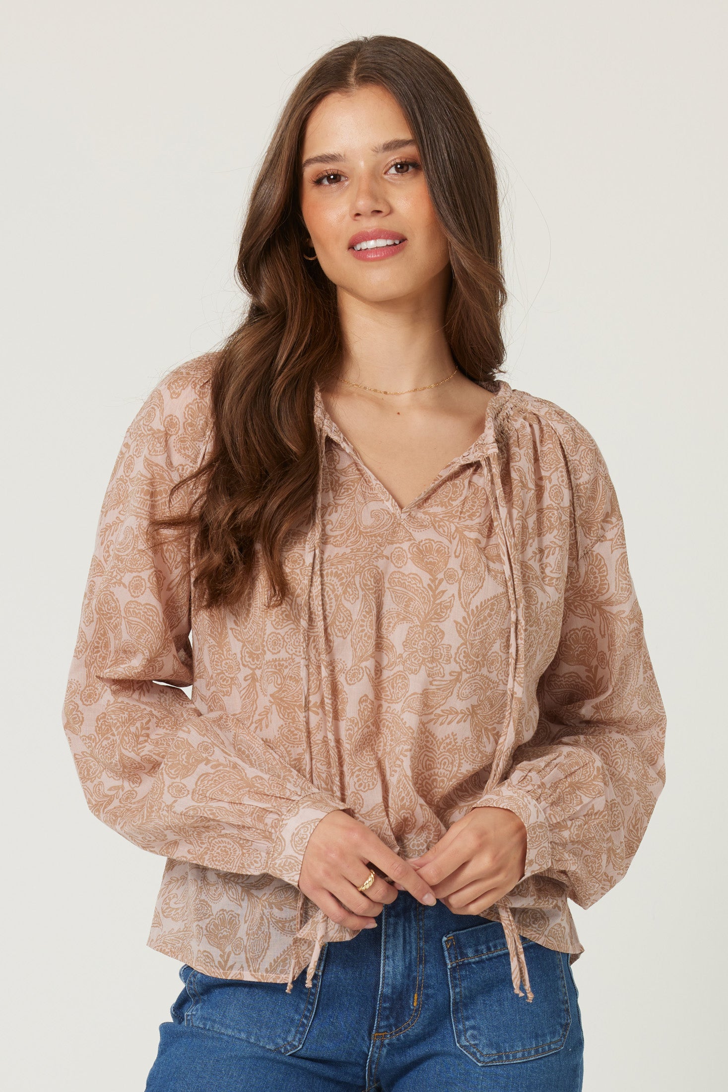 Floral Long Sleeve Top Apex Ethical Boutique