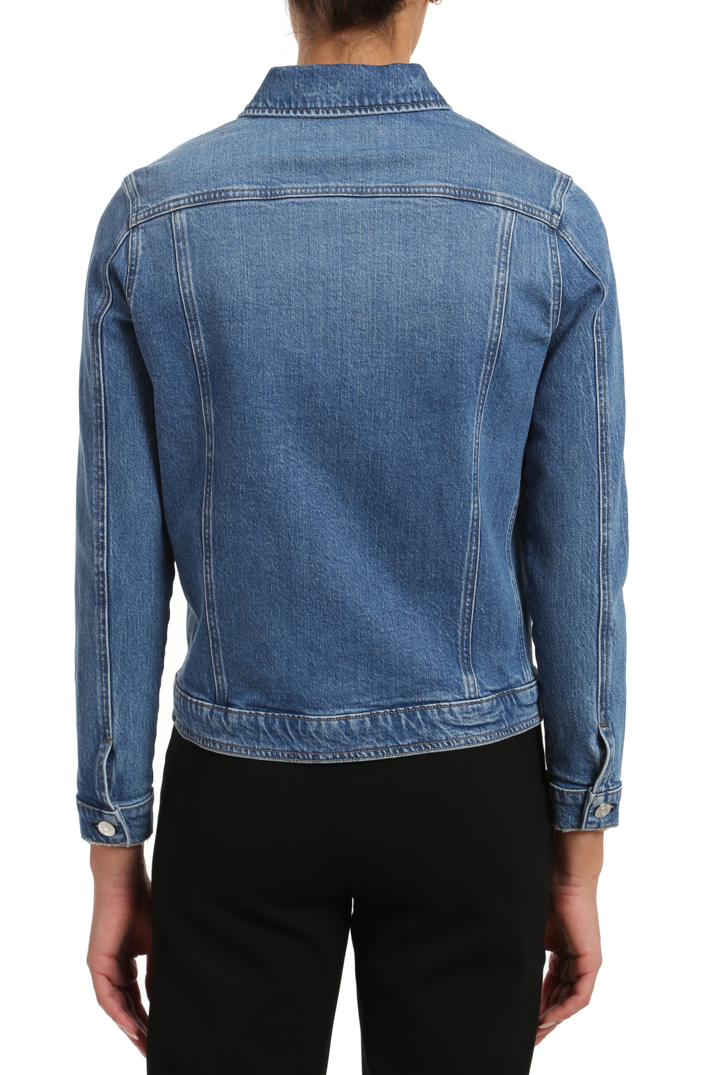 Dark Blue Denim Jacket Apex Ethical Boutique