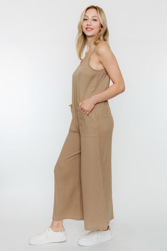 Rose & Lee Co Valentino Jumpsuit, Mocha Jumpsuit