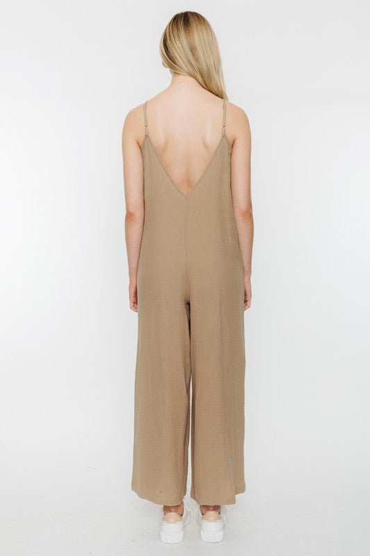 Rose & Lee Co Valentino Jumpsuit, Mocha Jumpsuit