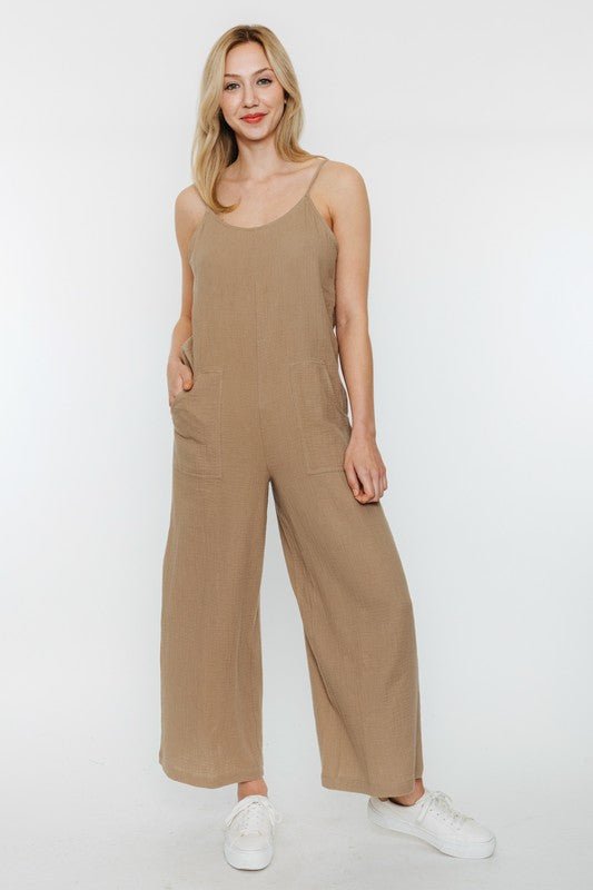 Rose & Lee Co Valentino Jumpsuit, Mocha Jumpsuit