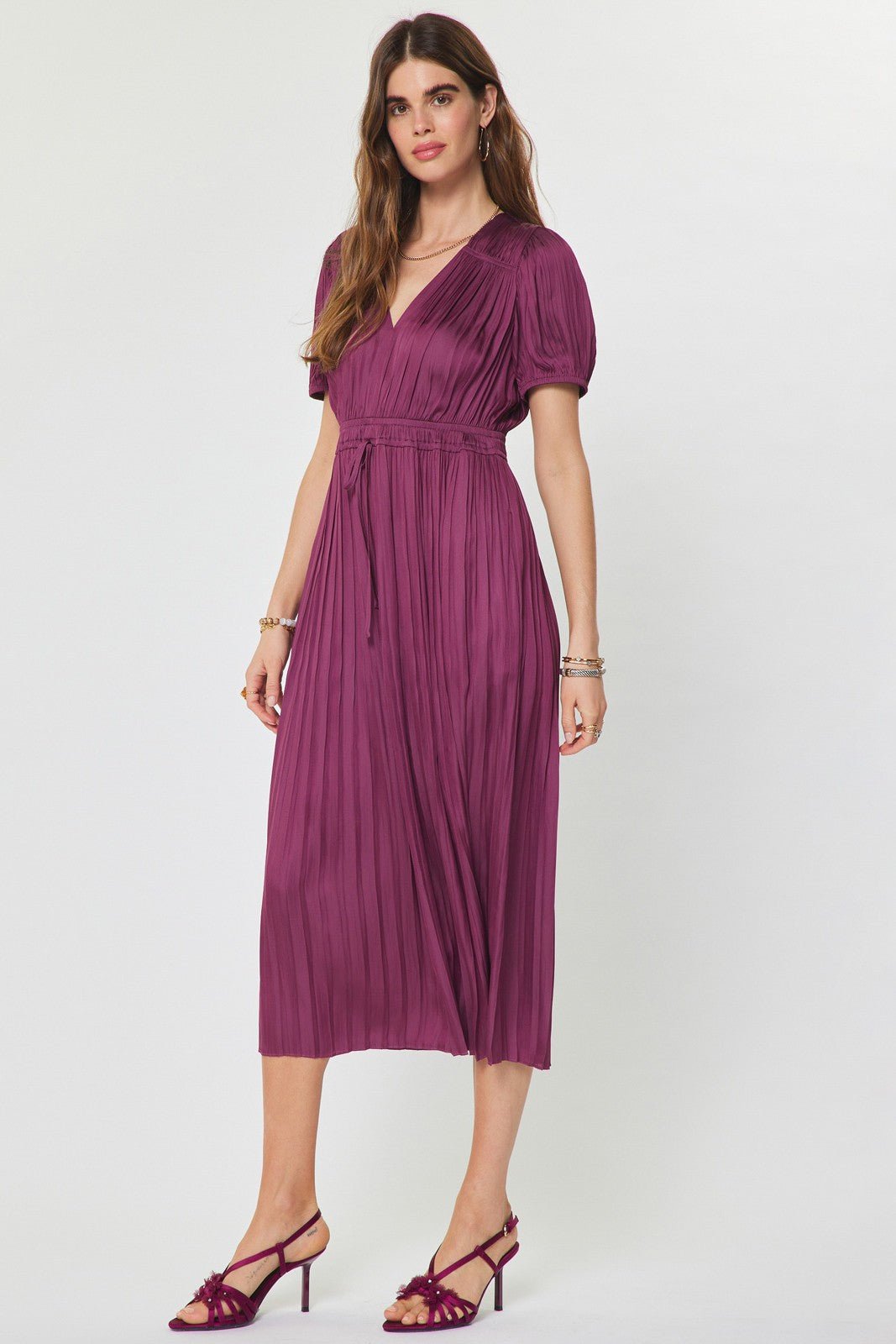 Rose & Lee Co Vera Dress, Berry Event Dress