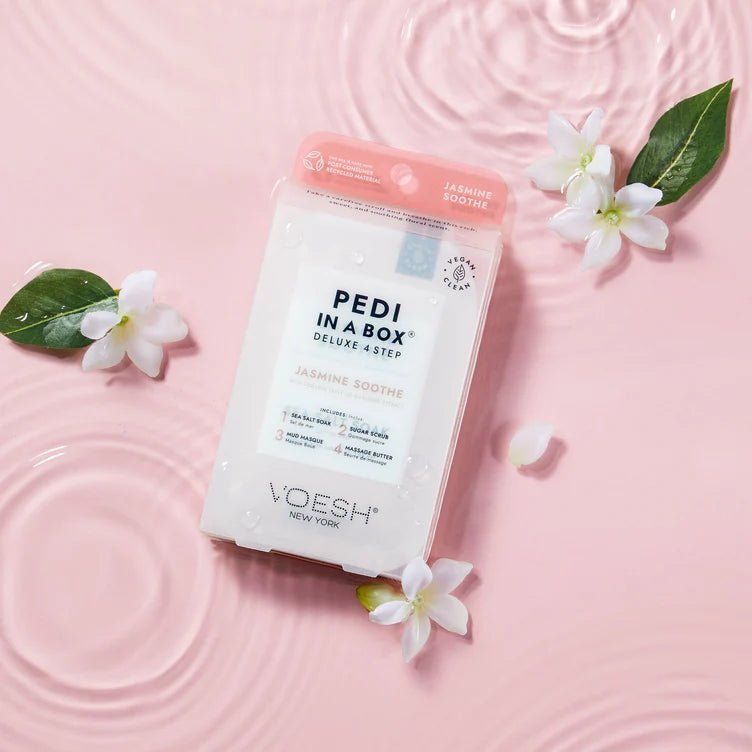 Rose & Lee Co Pedi in a Box Deluxe 4 Step, Jasmine Soothe Bath & Body